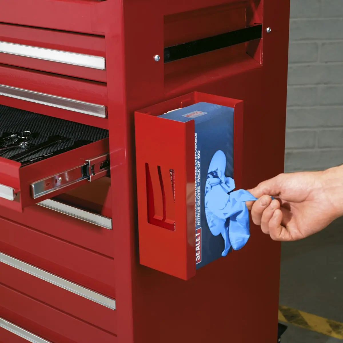 Sealey Magnetic Disposable Glove Dispenser Wall Mountable 