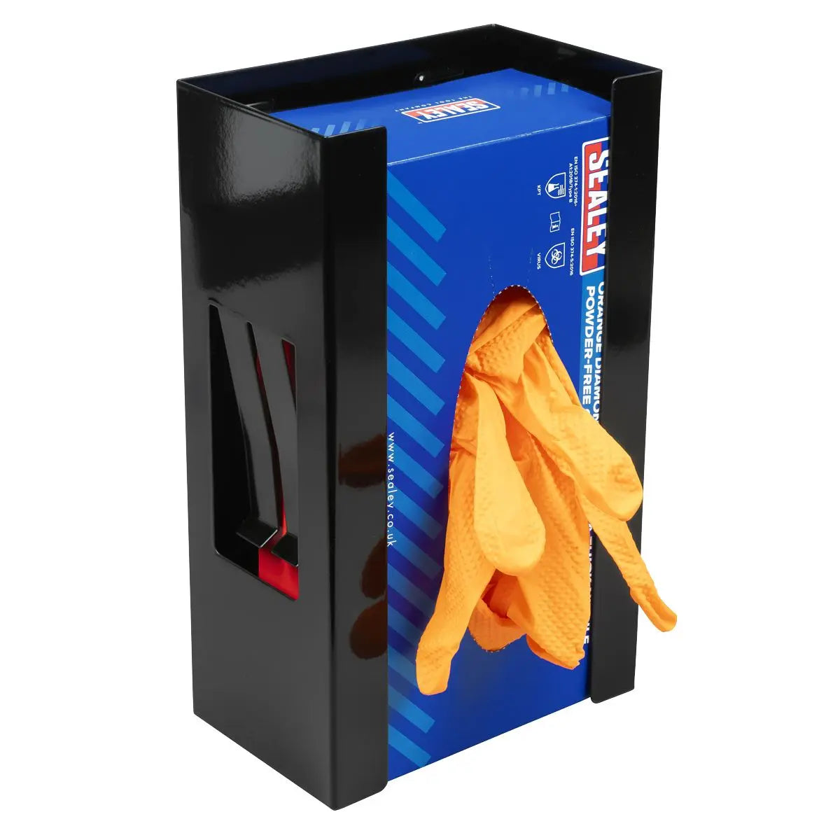 Sealey Magnetic Glove Dispenser - Black  White Rose Tools