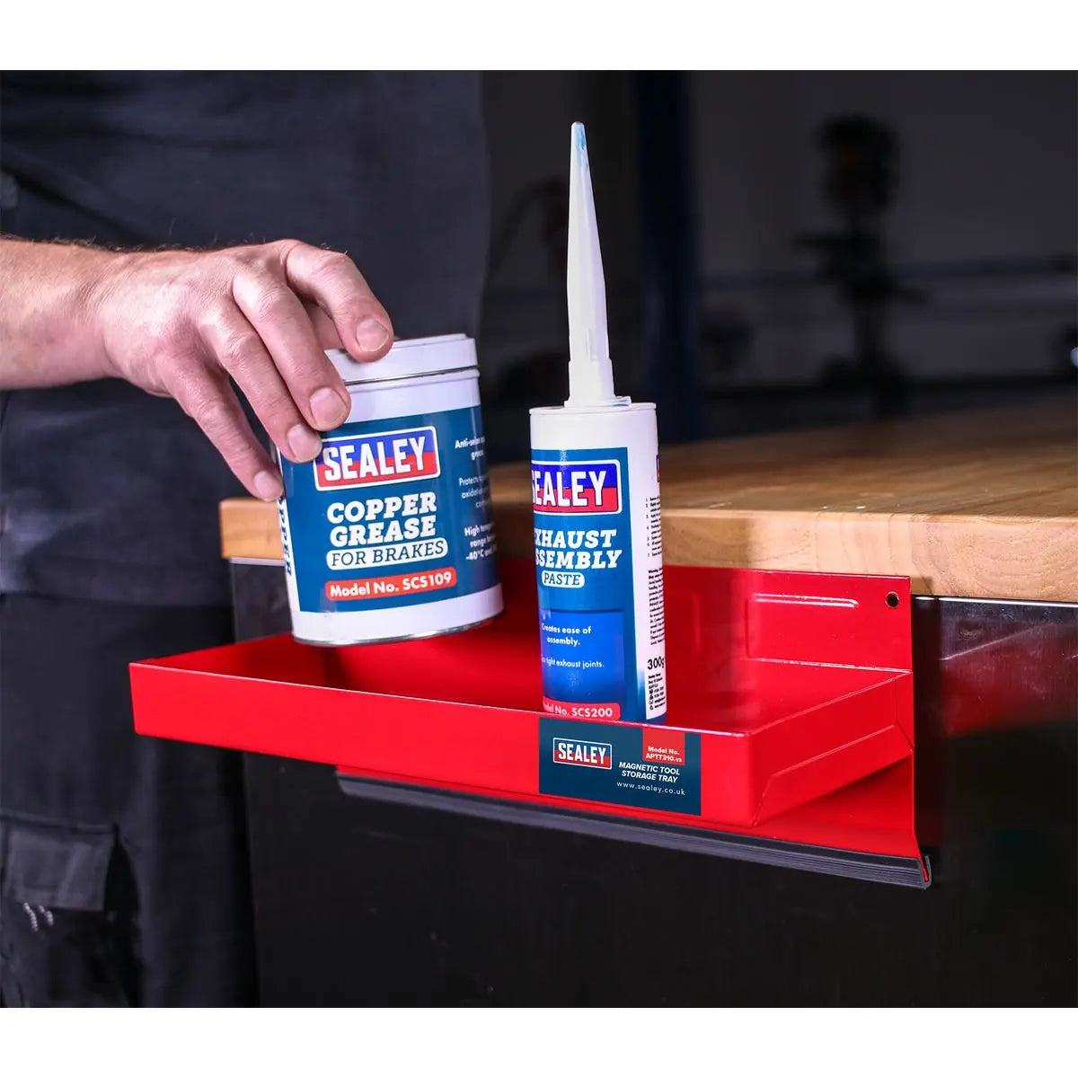 Sealey Magnetic Tool Storage Tray 310 x 115mm 