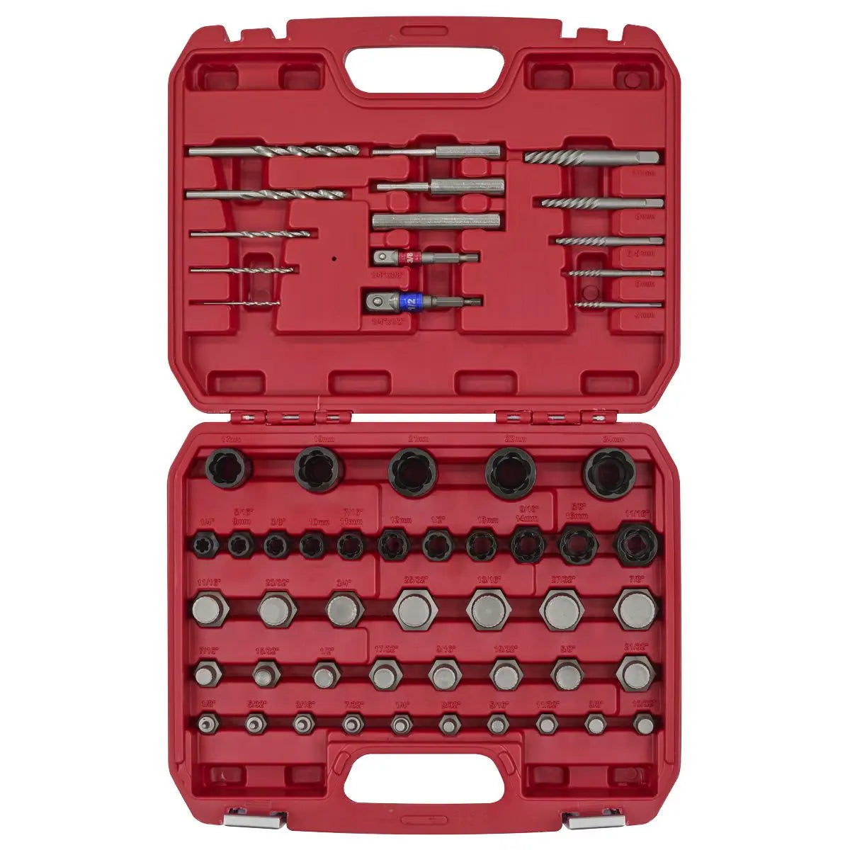Sealey Master Nut, Bolt & Screw Extractor Set 56pc  White Rose Tools