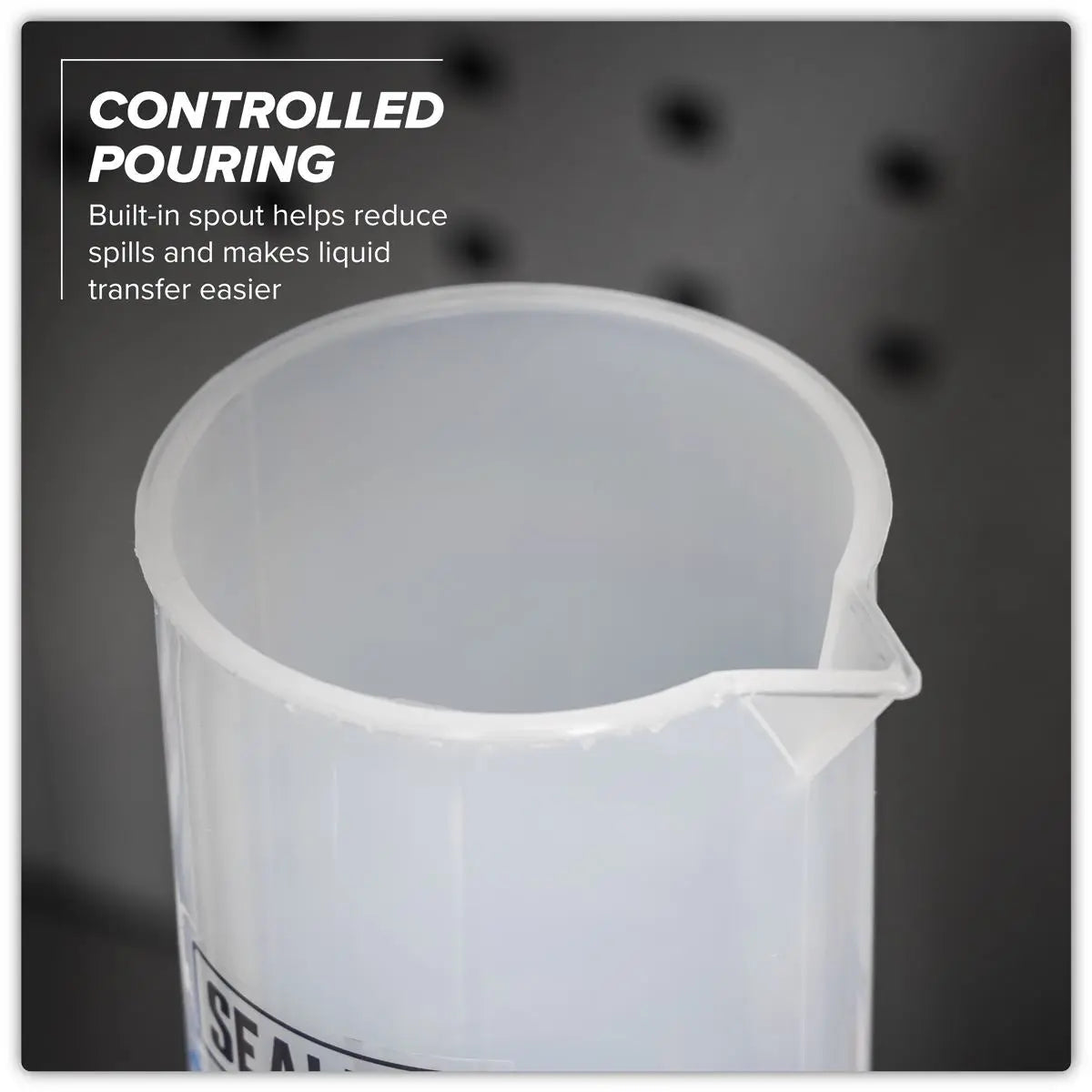Sealey Measuring Cylinder Graduated 1000ml  White Rose Tools