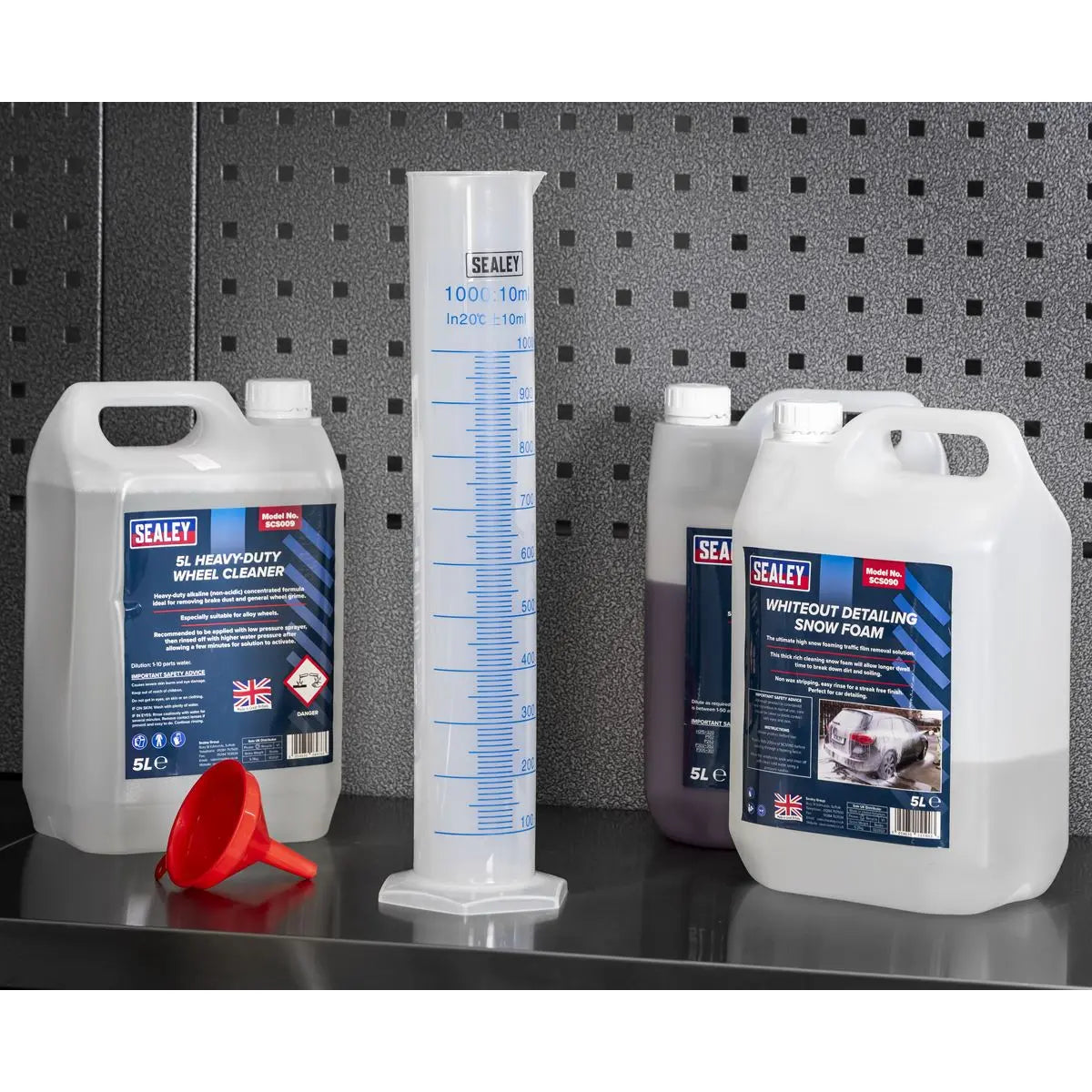 Sealey Measuring Cylinder Graduated 1000ml  White Rose Tools