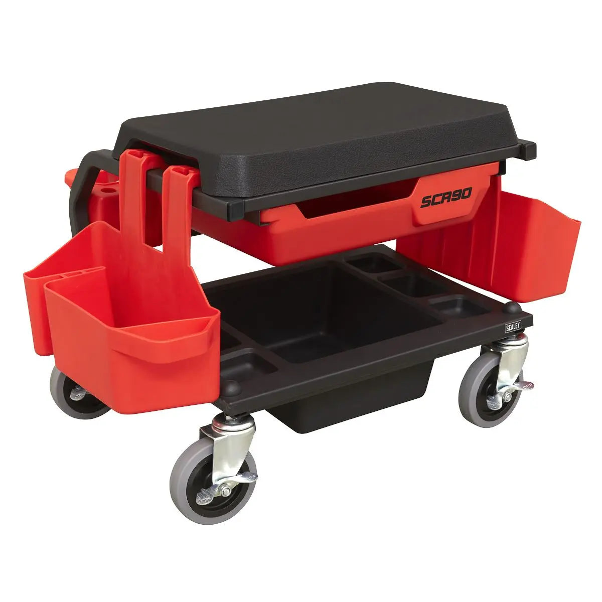 Sealey Mechanic's Deluxe Detailing Utility Seat  White Rose Tools