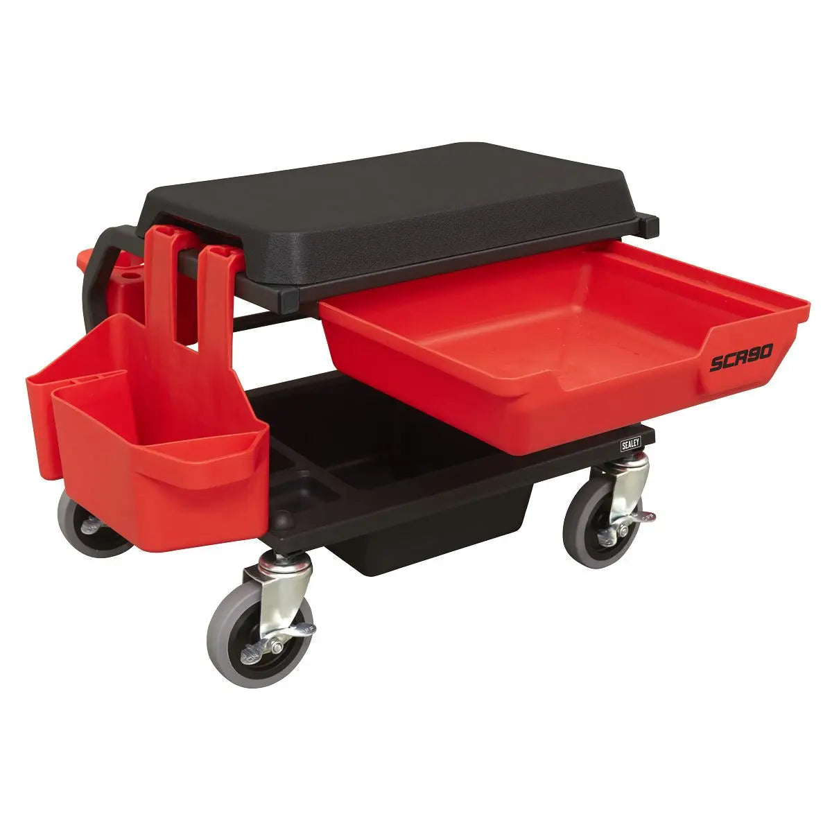 Sealey Mechanic's Deluxe Detailing Utility Seat  White Rose Tools
