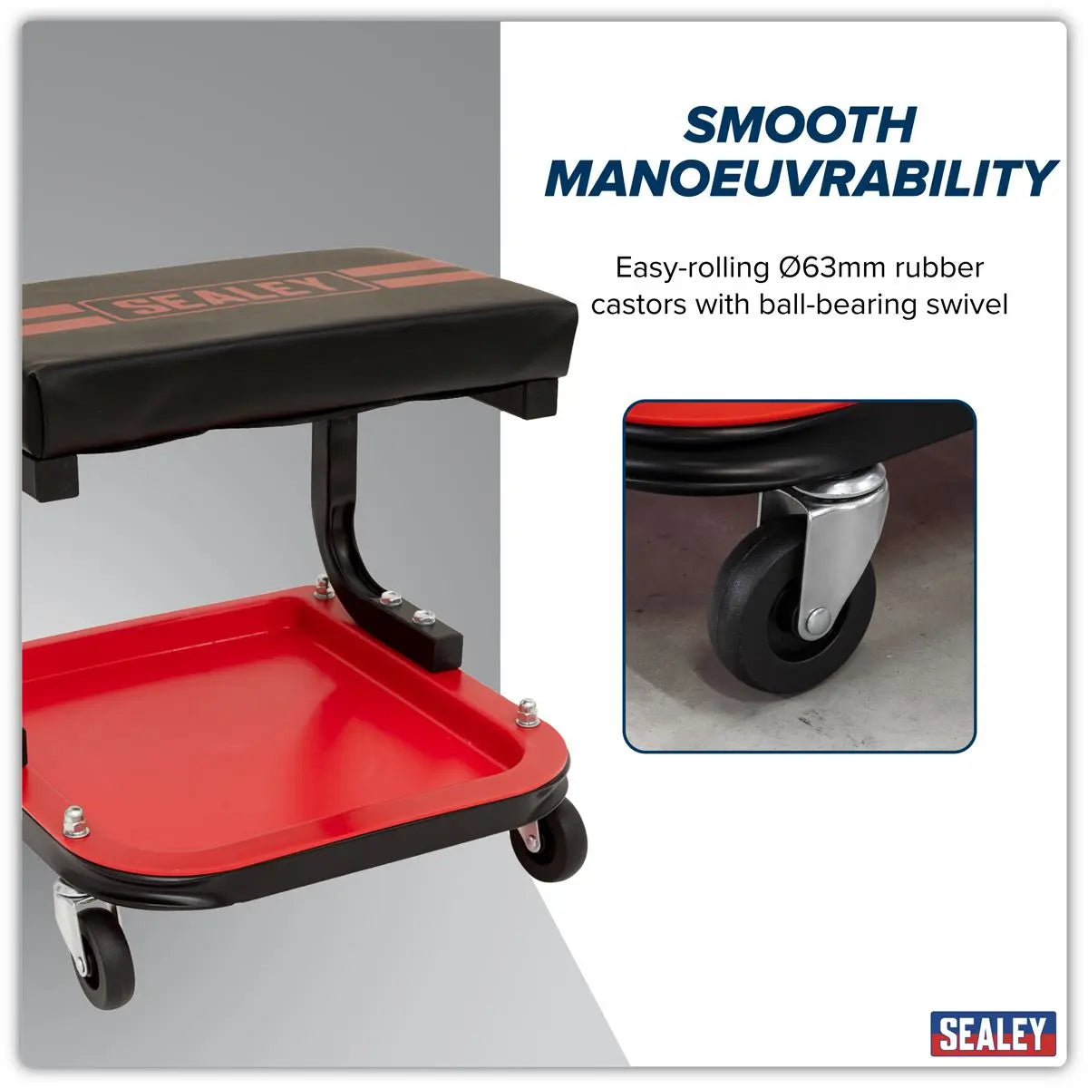 Sealey Mechanic's Utility Seat  White Rose Tools