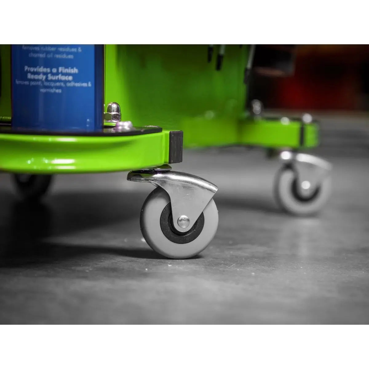 Sealey Mechanics Rolling Utility Seat and Toolbox with Drawers Green 