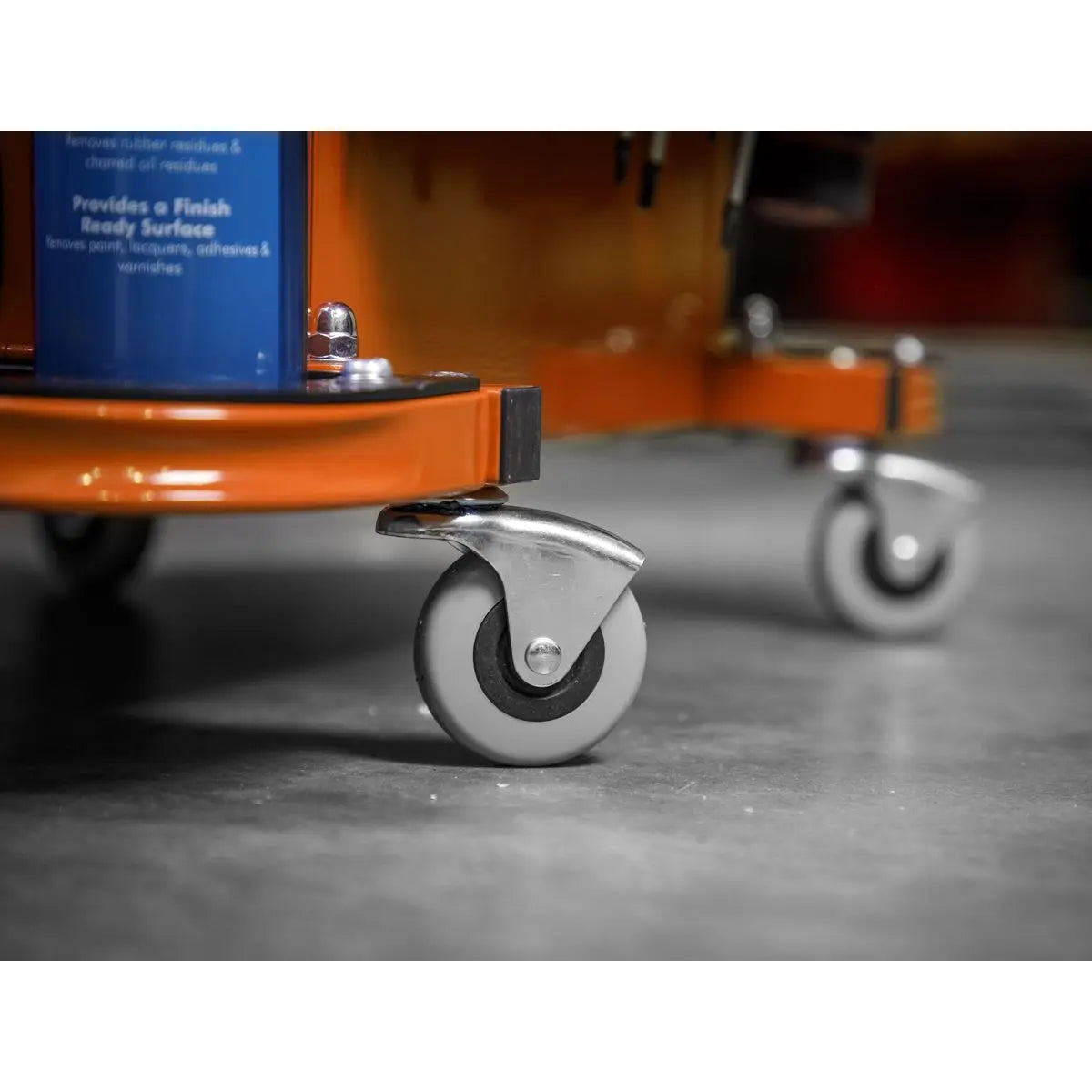 Sealey Mechanics Rolling Utility Seat and Toolbox with Drawers Orange 