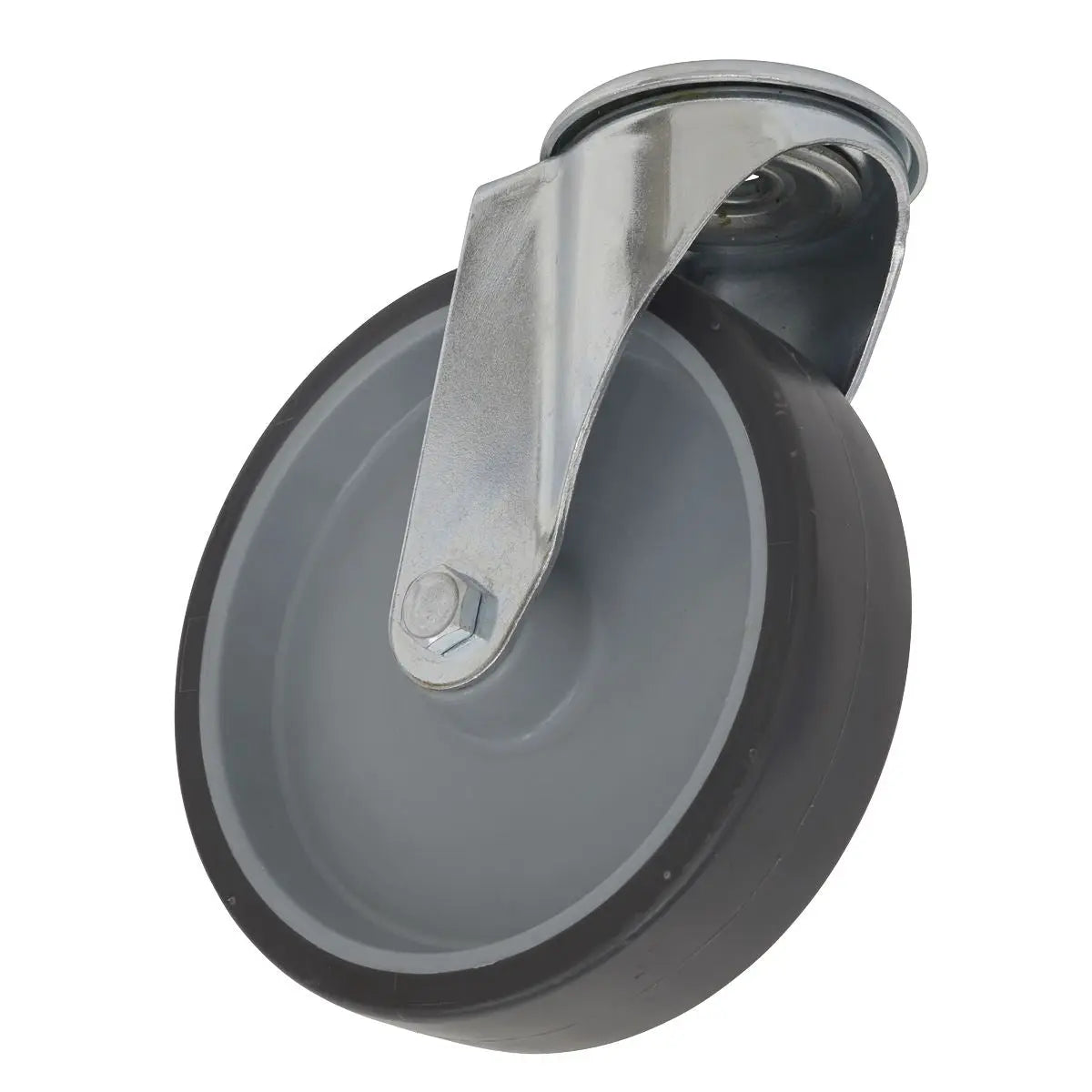 Sealey Medium-Duty Thermoplastic Bolt Hole Swivel Castor Wheel Ø100mm - Trade 