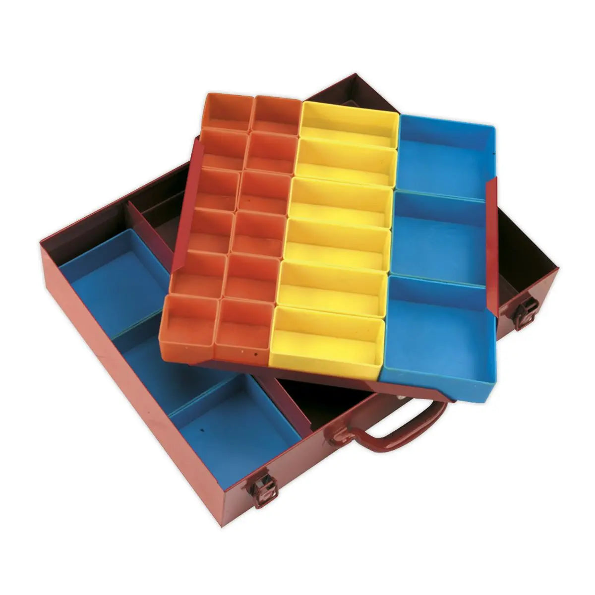Sealey Metal Case 2-Layer with 27 Storage Bins 