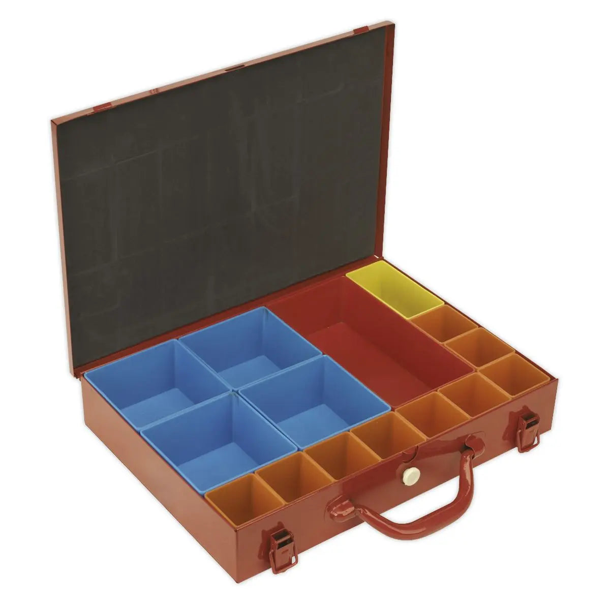 Sealey Metal Case with 15 Storage Bins 