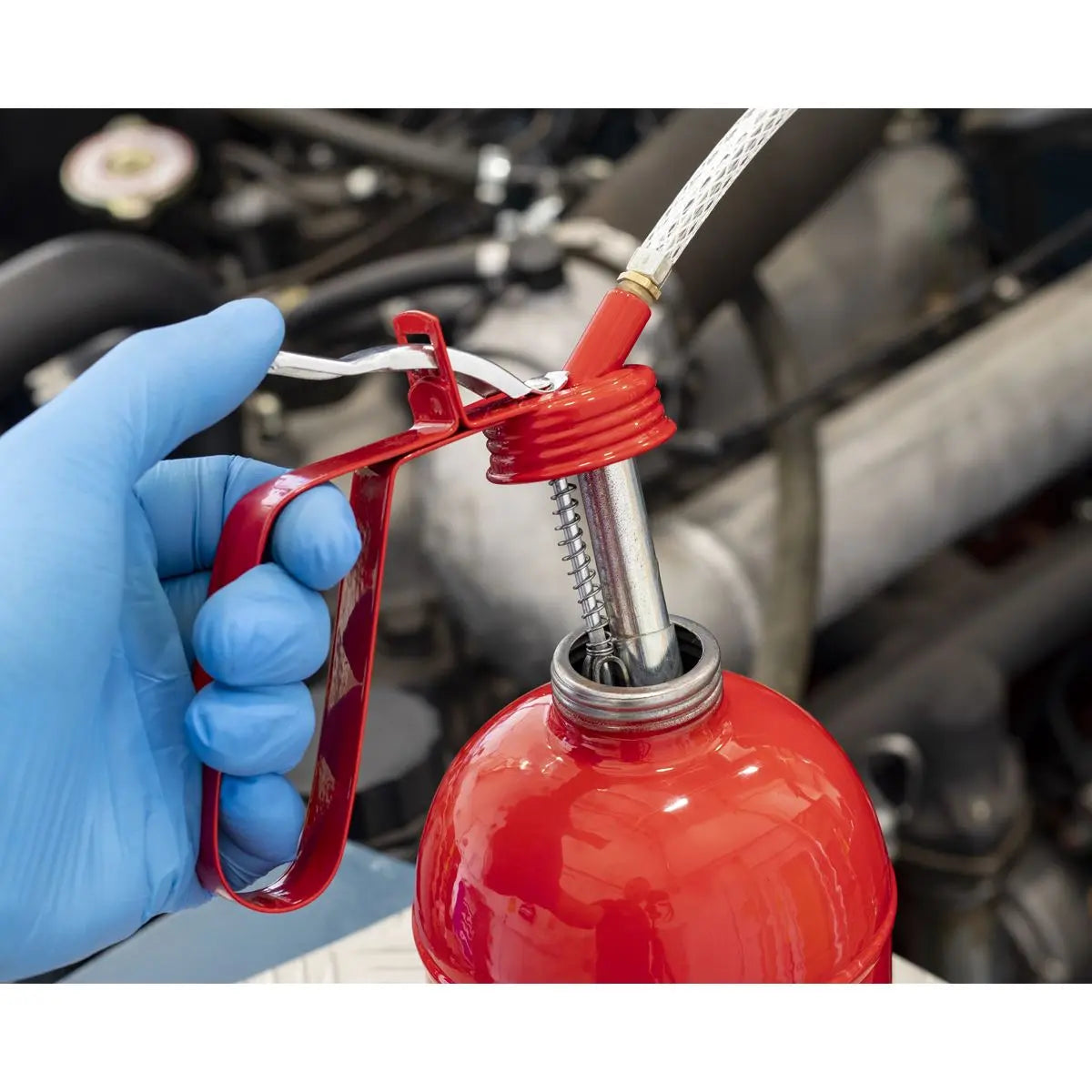 Sealey Metal Oil Can Flexible Spout 1000ml 