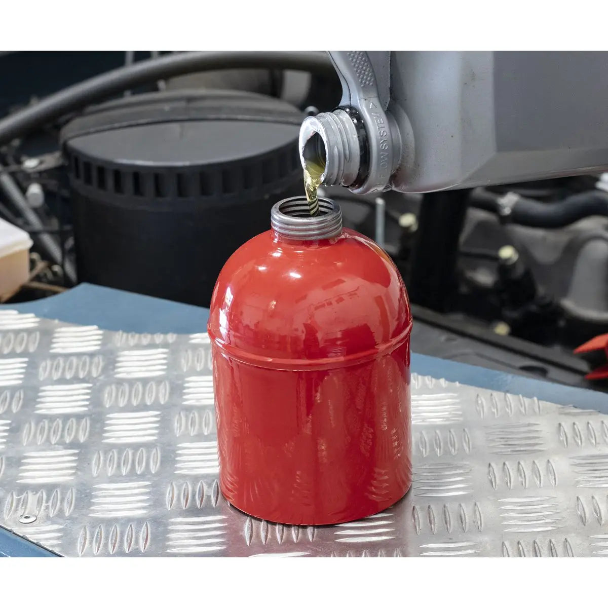 Sealey Metal Oil Can Flexible Spout 1000ml 