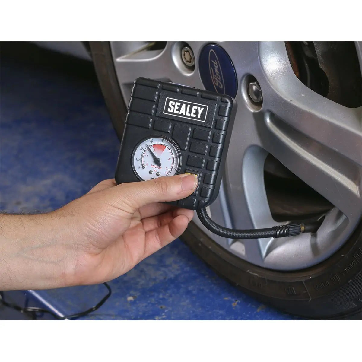 Sealey Micro Air Compressor with Worklight 12V 