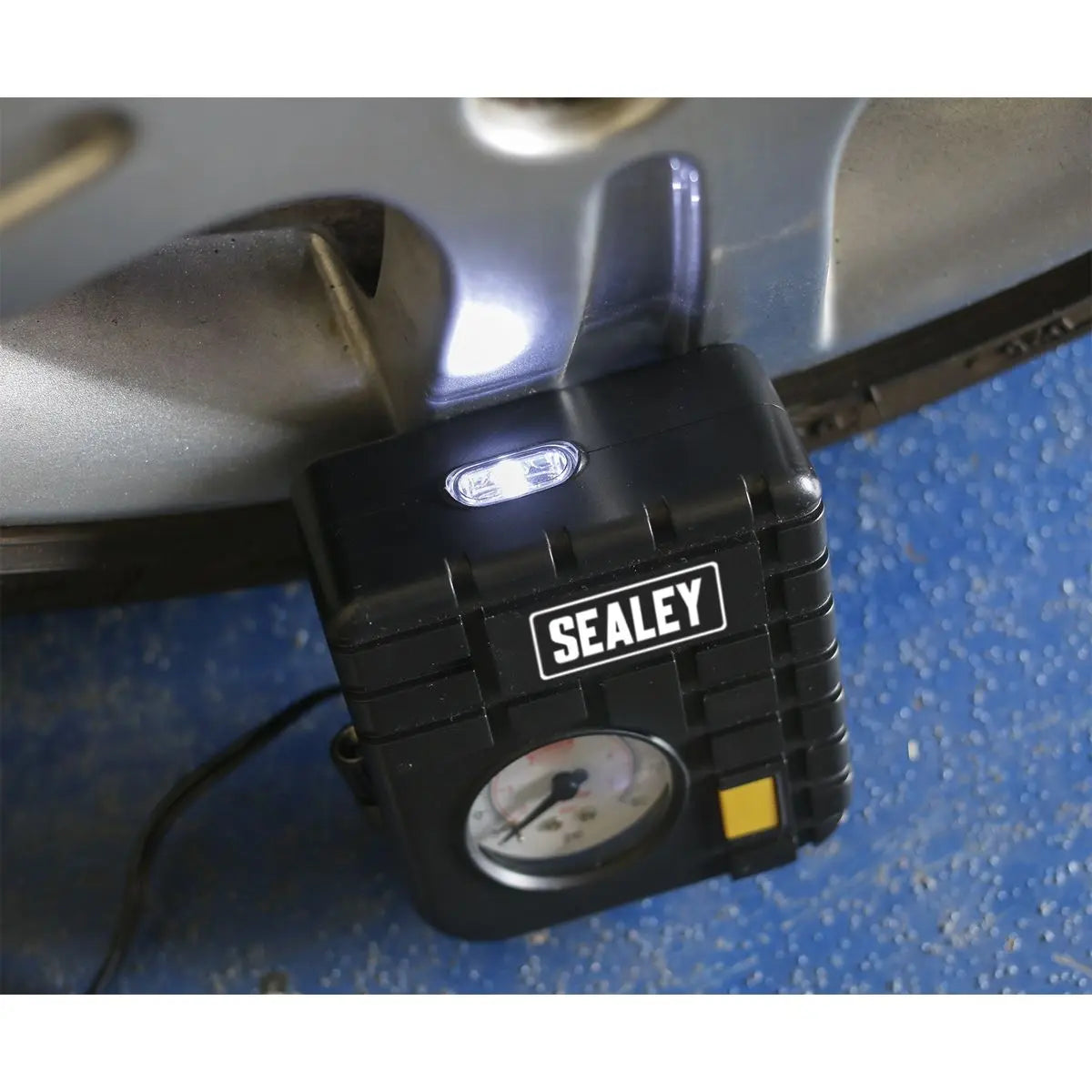 Sealey Micro Air Compressor with Worklight 12V 