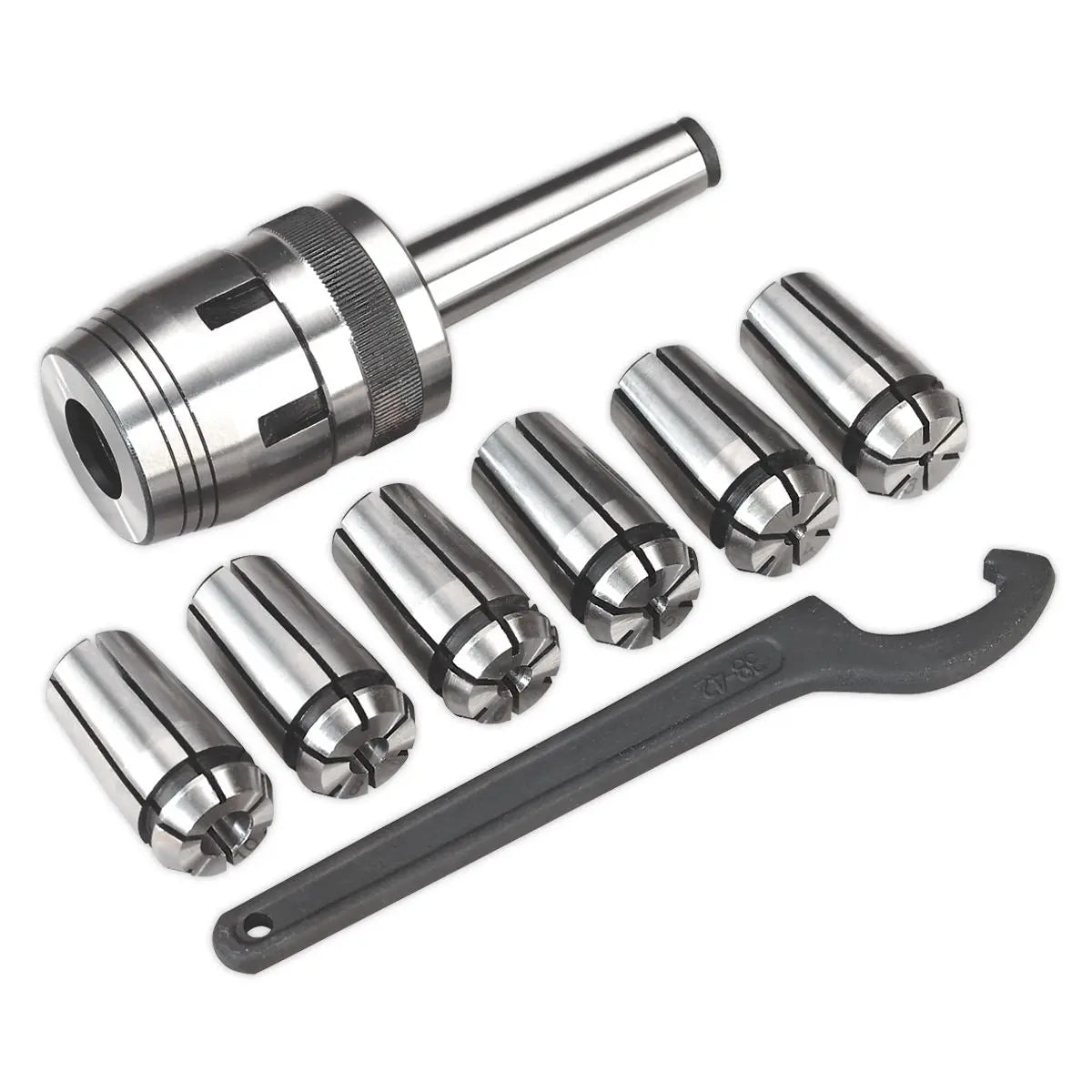 Sealey Mill Chuck Set MT2-M10 Ø3-10mm 