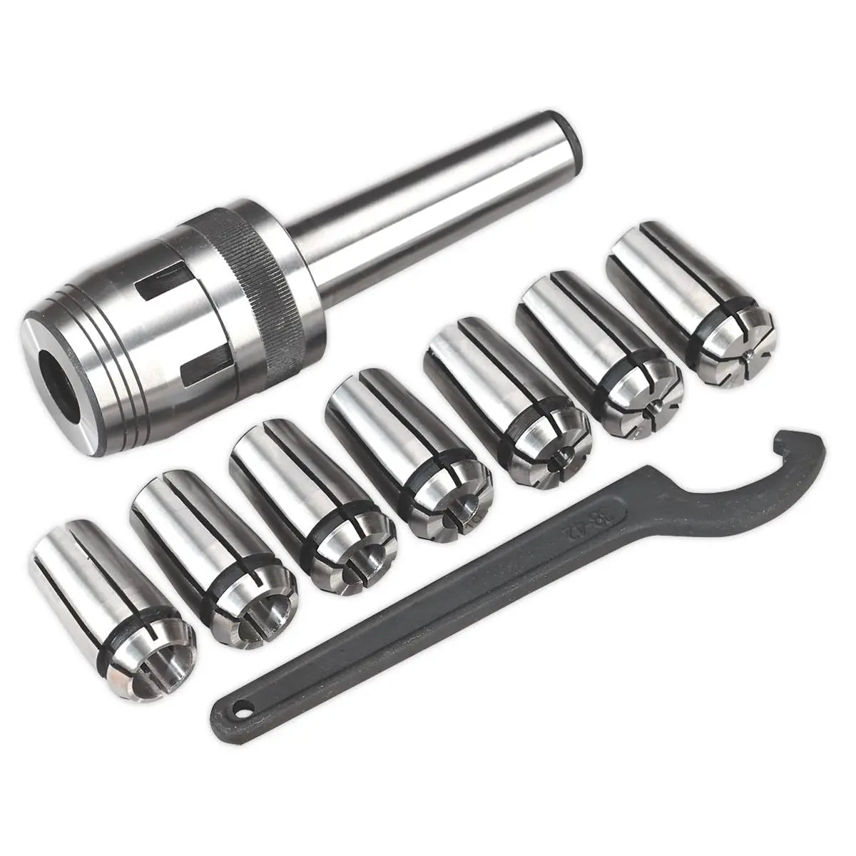 Sealey Mill Chuck Set MT3-M12 Ø4-16mm 