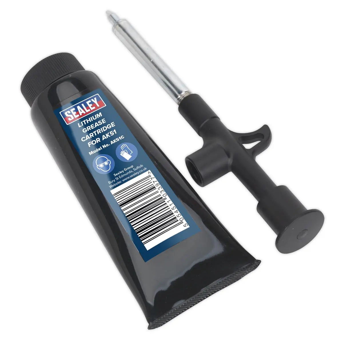 Sealey Mini Grease Applicator Gun with 100g Lithium Grease Cartridge 