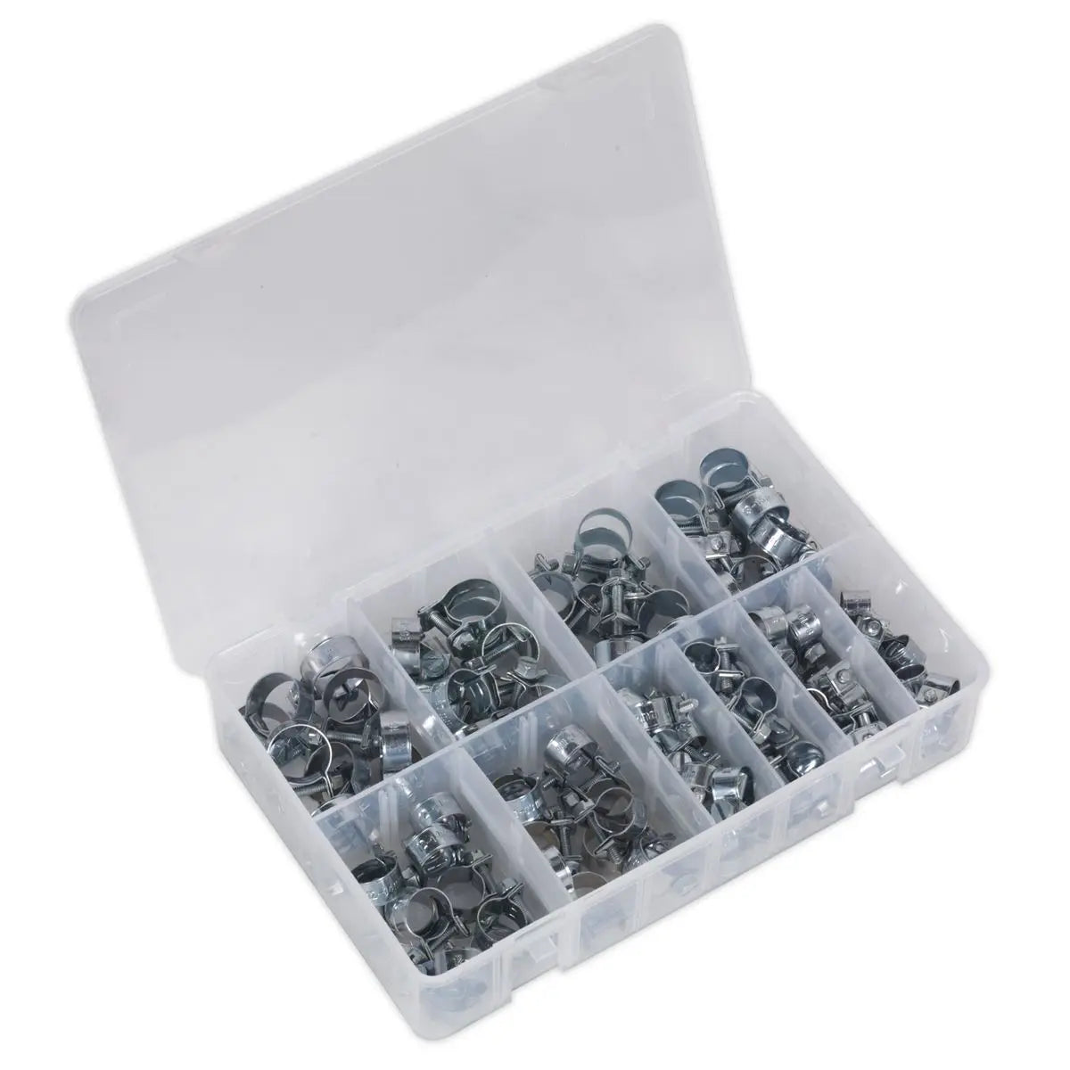 Sealey Mini Hose Clip Assortment 100pc 