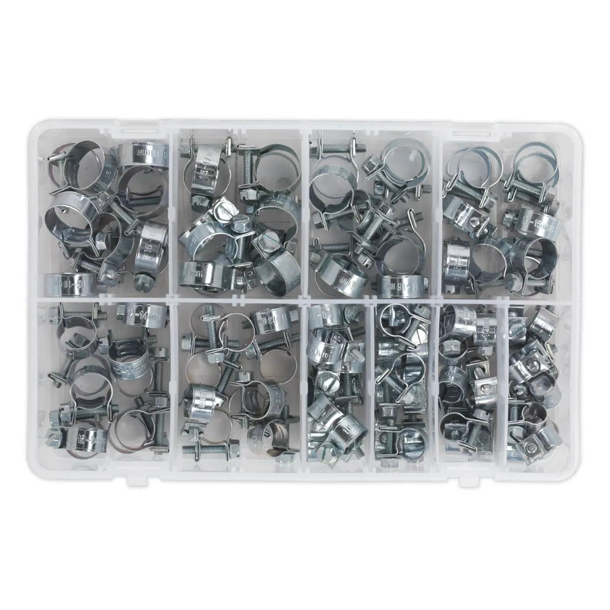 Sealey Mini Hose Clip Assortment 100pc 