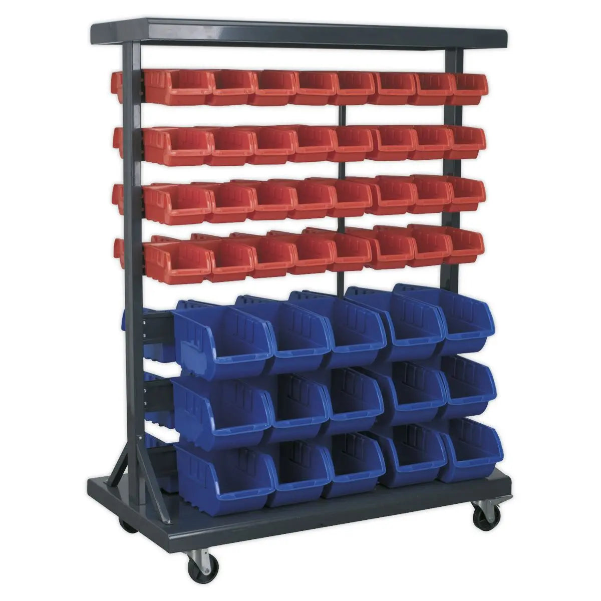 Sealey Mobile Bin Storage System with 94 Bins 