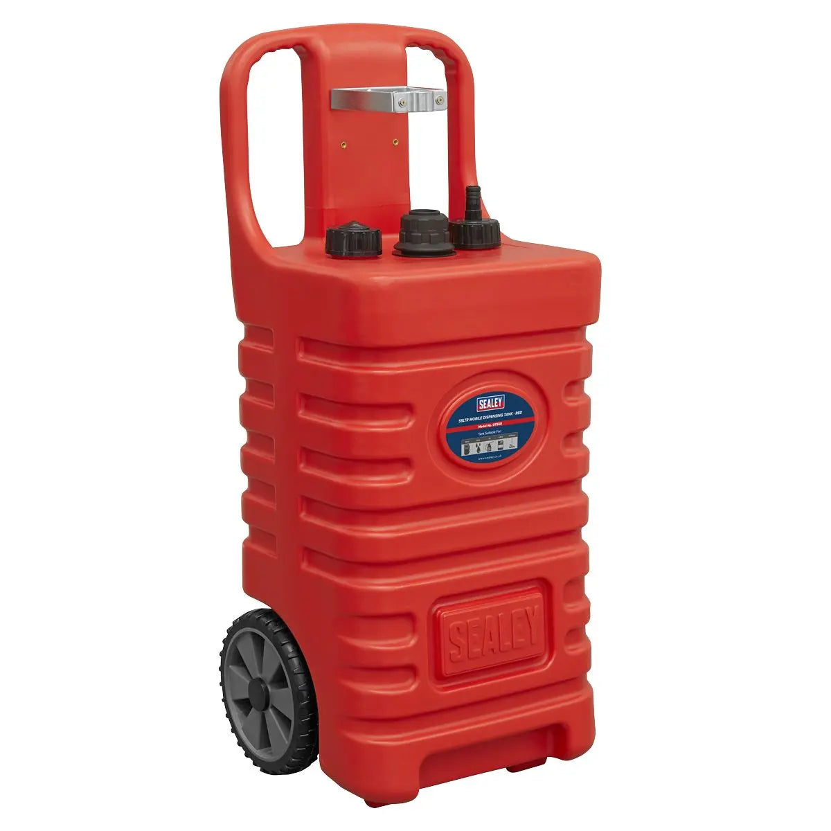 Sealey Mobile Dispensing Tank - Red 55ltr  White Rose Tools