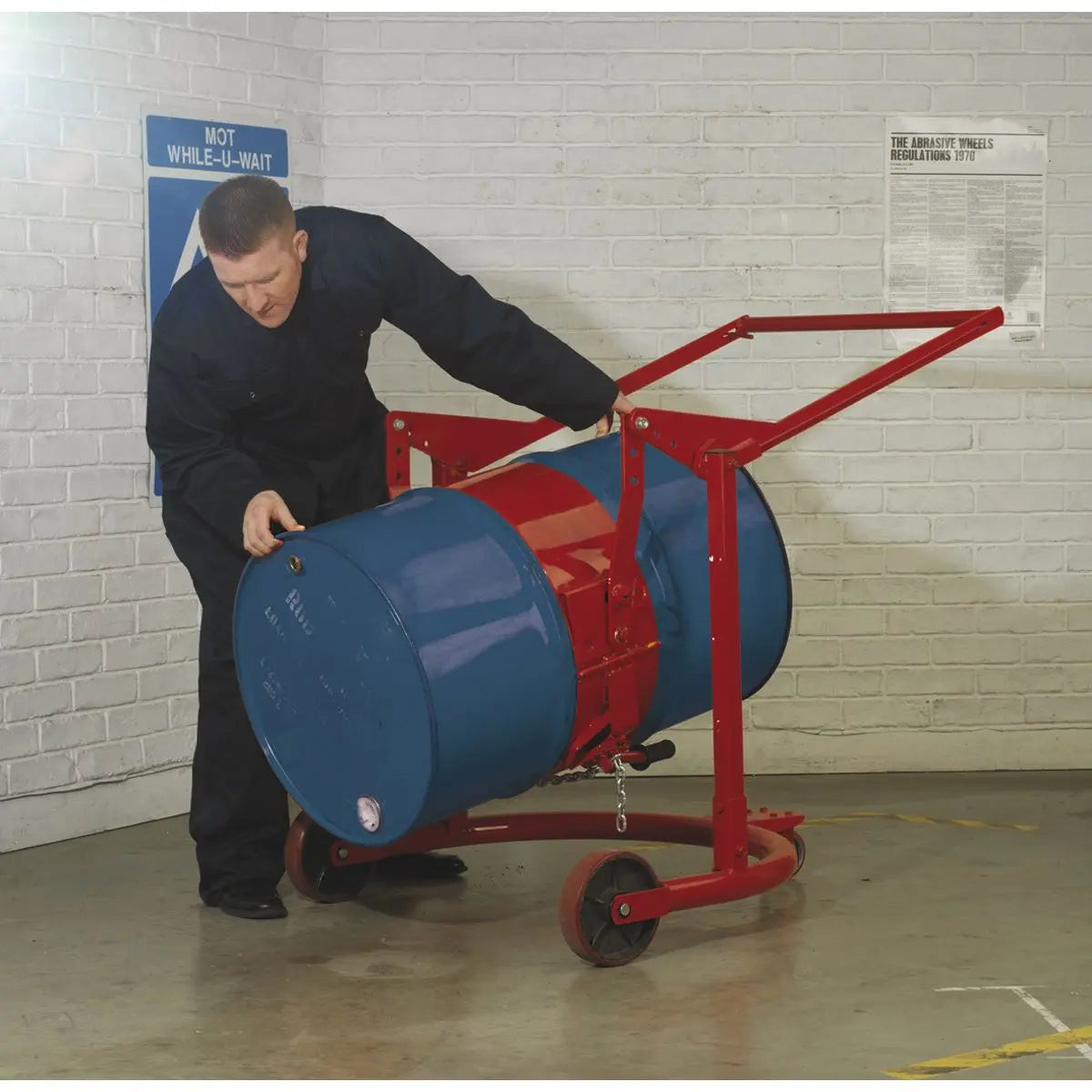 Sealey Mobile Drum Handler 205L 