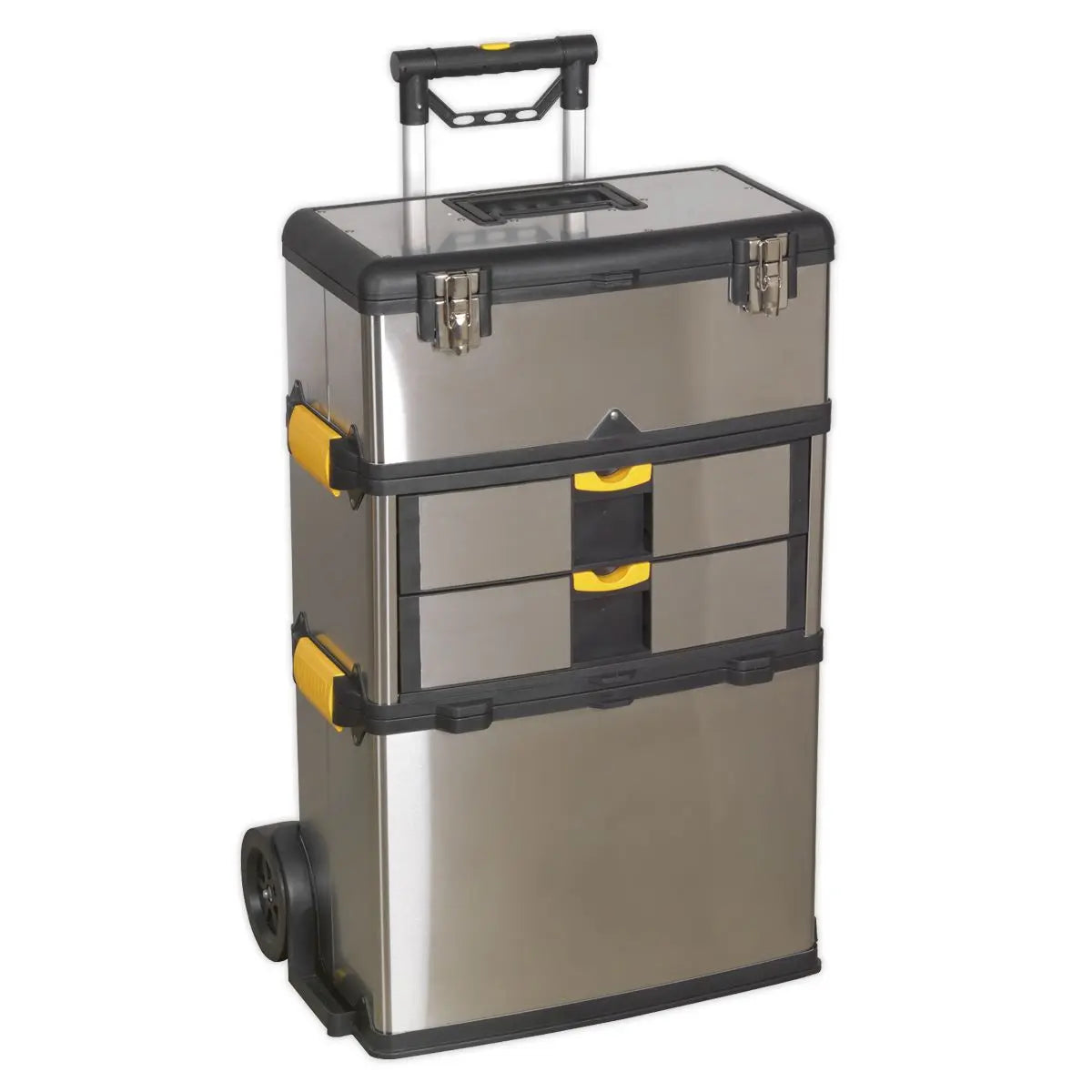 Sealey Mobile Stainless Steel/Composite Toolbox - 3 Compartment 