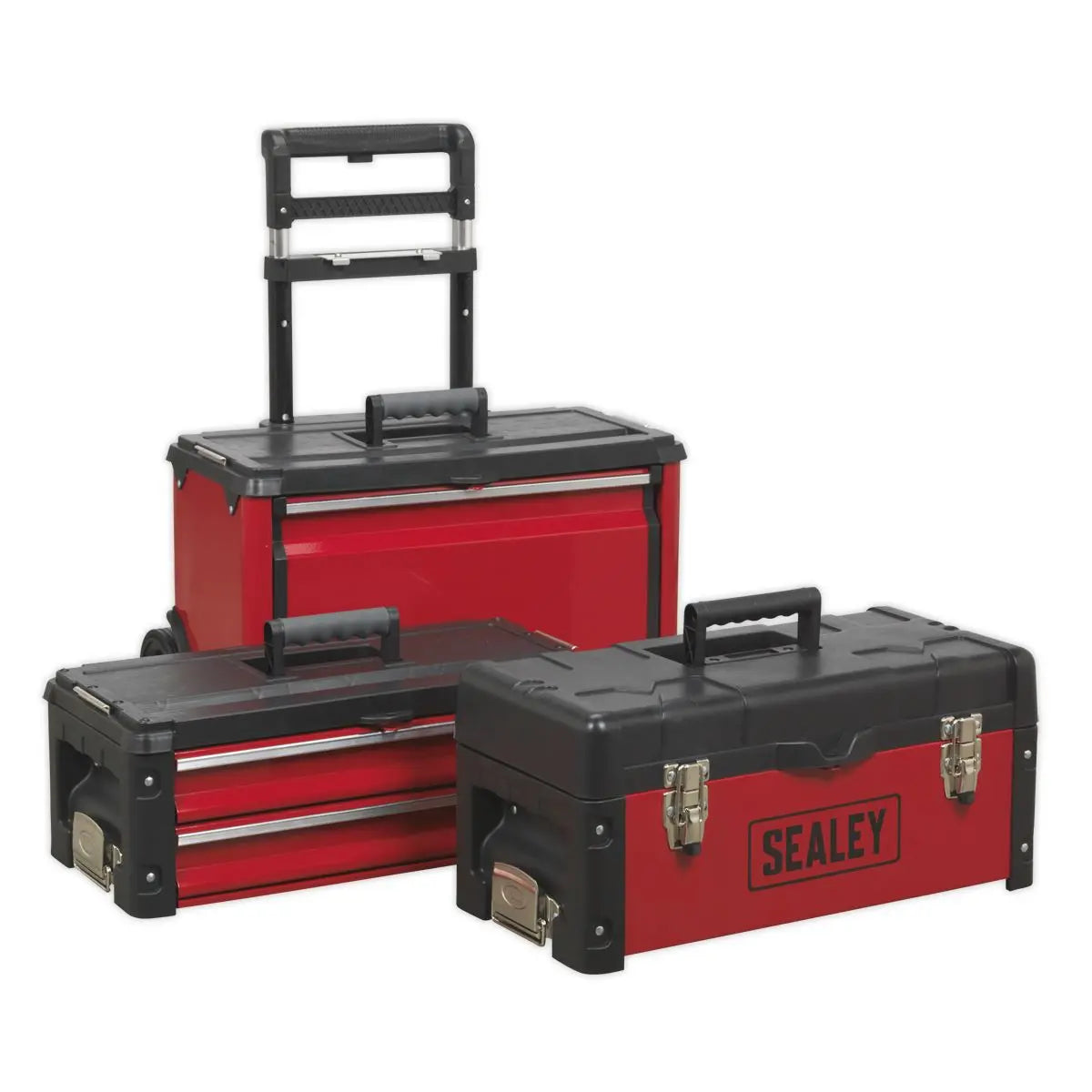 Sealey Mobile Steel/Composite Toolbox - 3 Compartment 