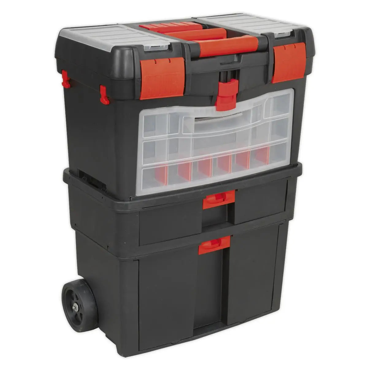 Sealey Mobile Toolbox with Tote Tray & Removable Assortment Box 