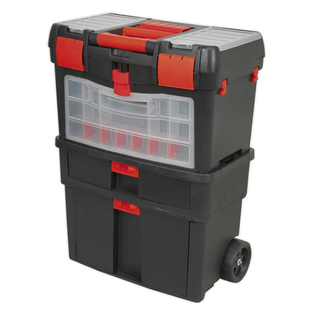 Sealey Mobile Toolbox with Tote Tray & Removable Assortment Box 