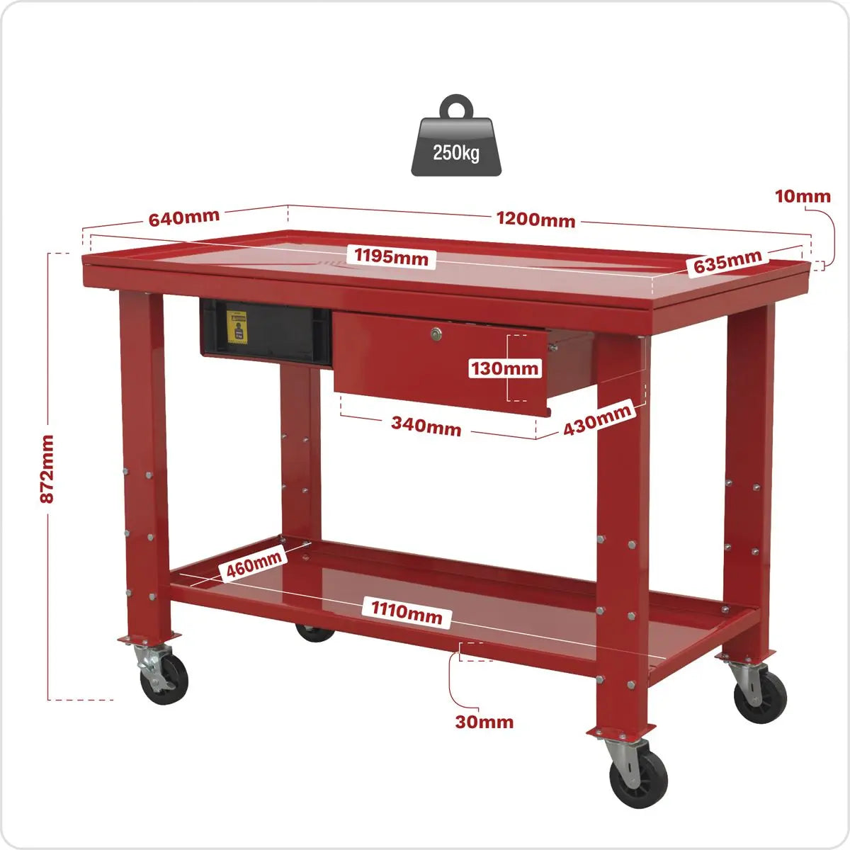 Sealey Mobile Workbench Engine Repair 