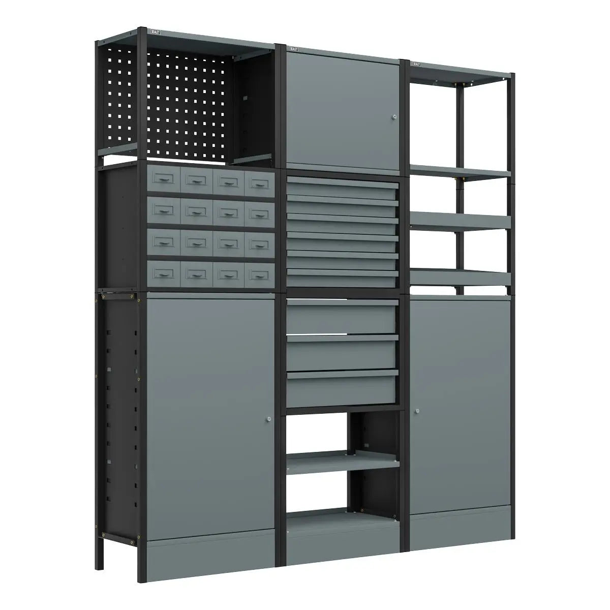 Sealey Modular Racking System Combo 1.74m  White Rose Tools