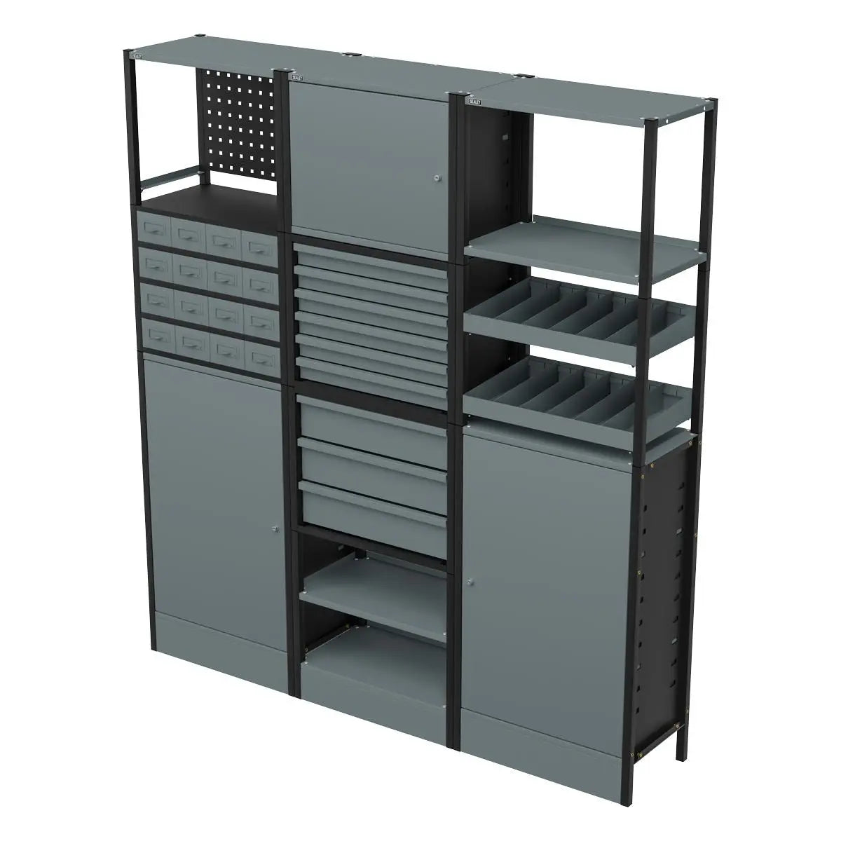 Sealey Modular Racking System Combo 1.74m  White Rose Tools