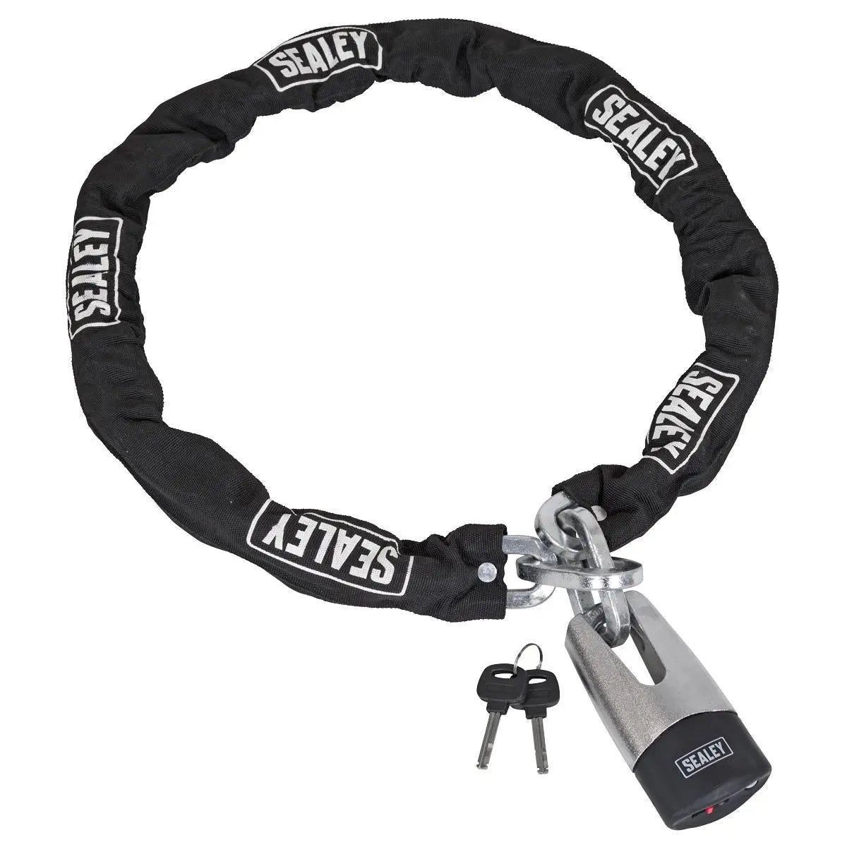 Sealey Motorcycle Chain & Disc Lock 10.5 x 10.5 x 1500mm 4* ART Approved 