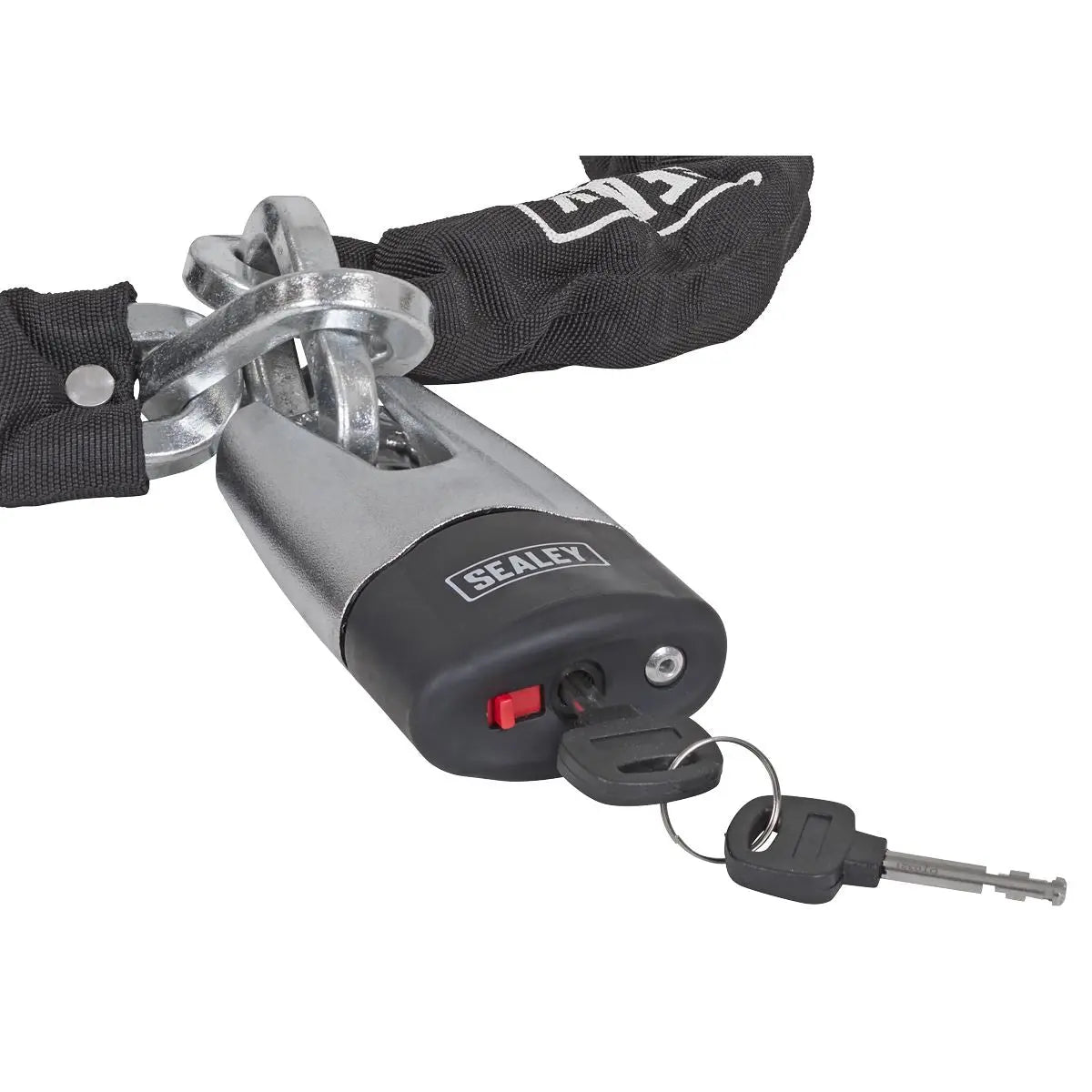 Sealey Motorcycle Chain & Disc Lock 10.5 x 10.5 x 1500mm 4* ART Approved 