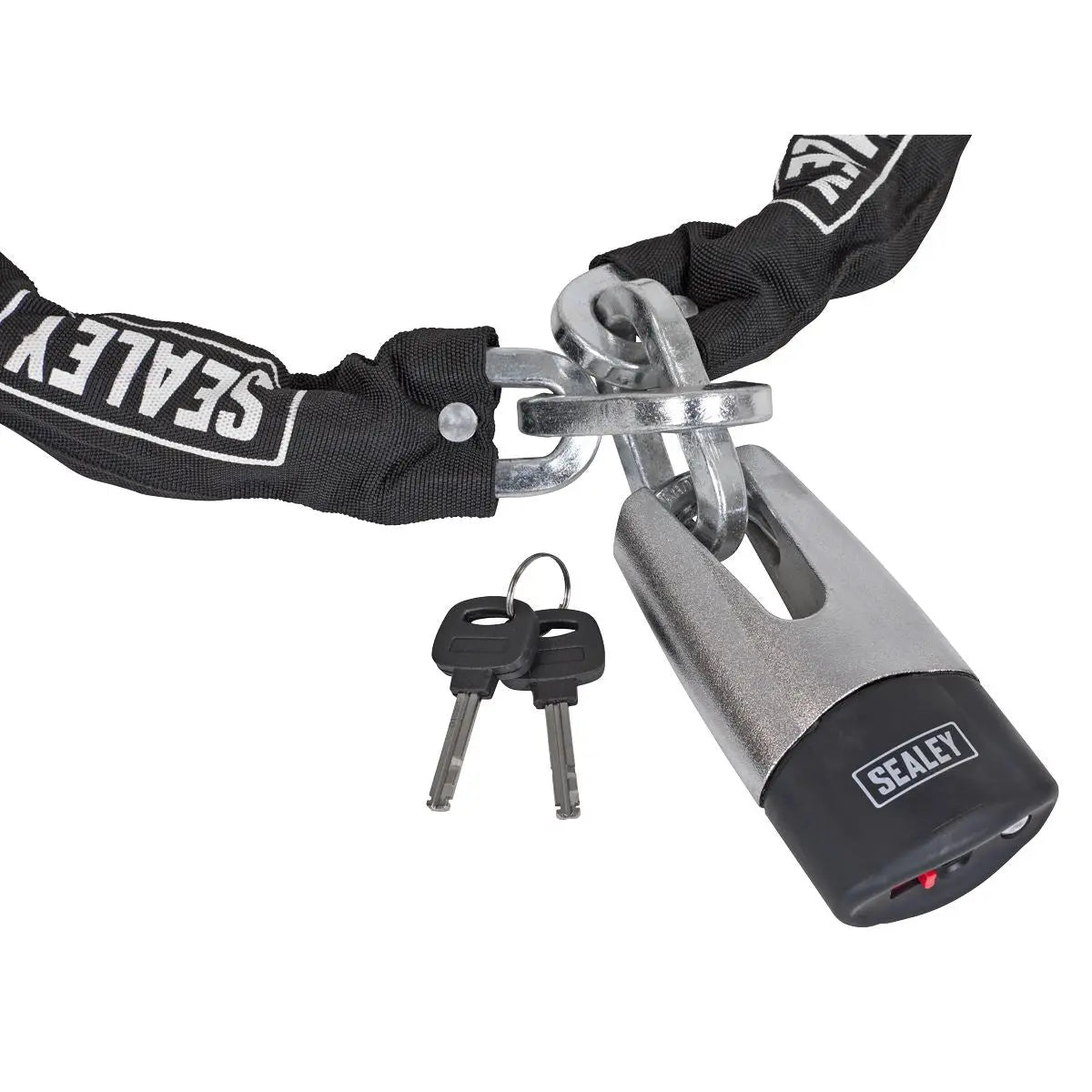 Sealey Motorcycle Chain & Disc Lock 10.5 x 10.5 x 1500mm 4* ART Approved 