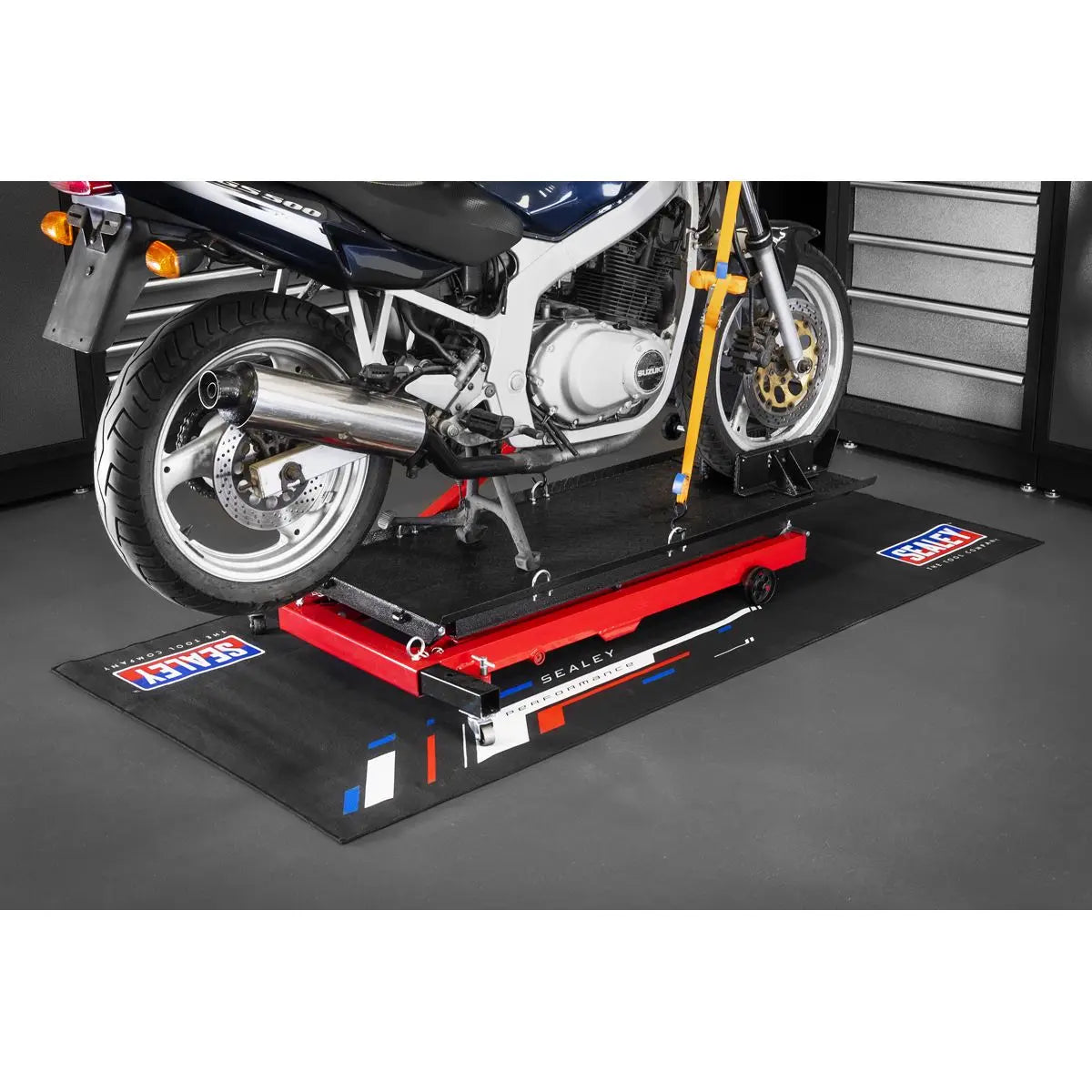 Sealey Motorcycle Garage Mat  White Rose Tools