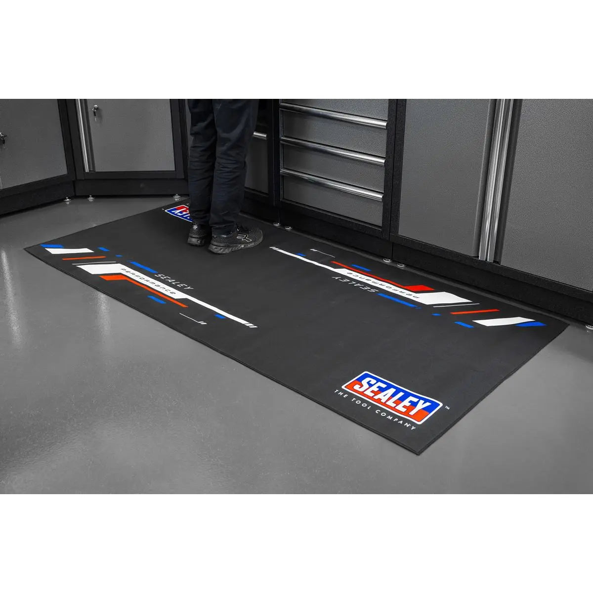 Sealey Motorcycle Garage Mat  White Rose Tools