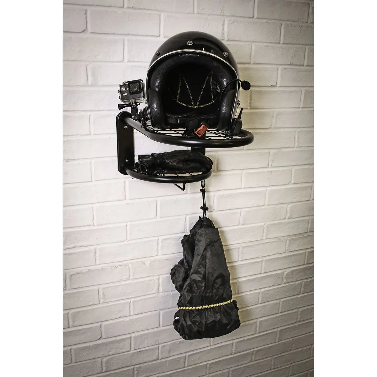 Sealey Motorcycle Helmet, Clothing and Gear Tidy Wall Mounted Shelf Rack 240mm x 405mm 