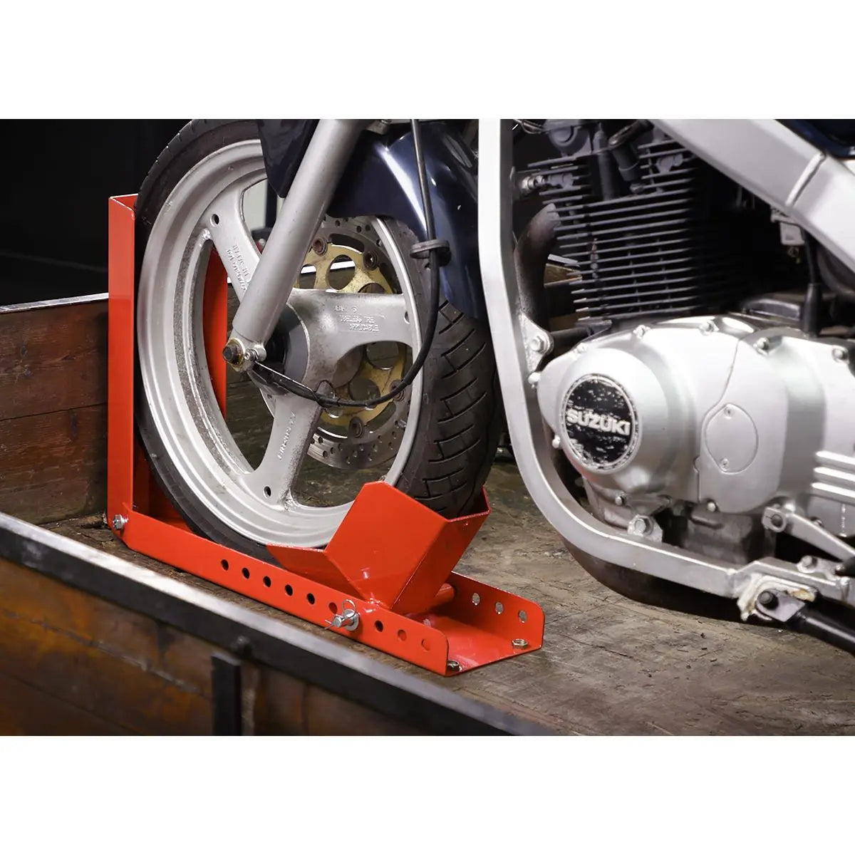 Sealey Motorcycle Roll-in Wheel Clamp, Bolt Down 