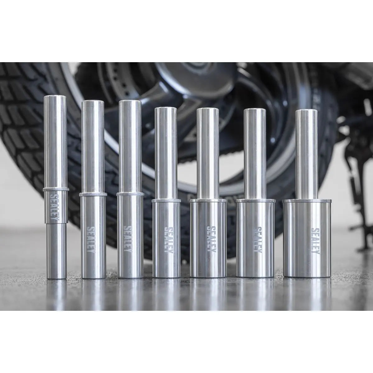 Sealey Motorcycle Stand Single-Sided  Pin Adaptor 25.5mm  White Rose Tools