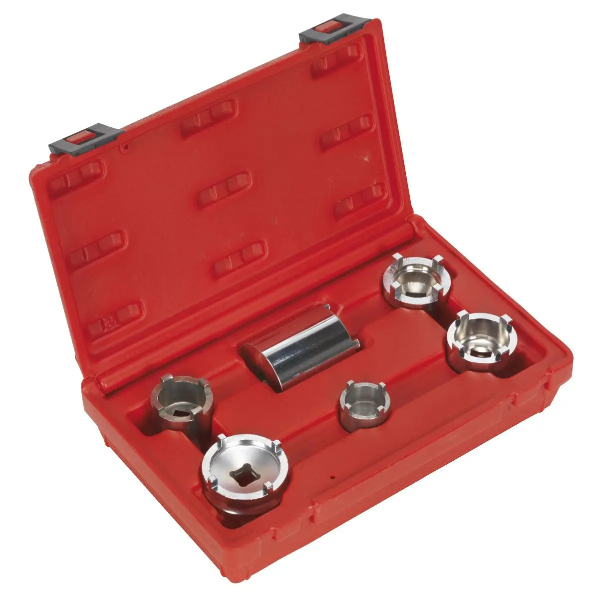 Sealey Motorcycle Swingarm Locknut Socket Set 6pc 