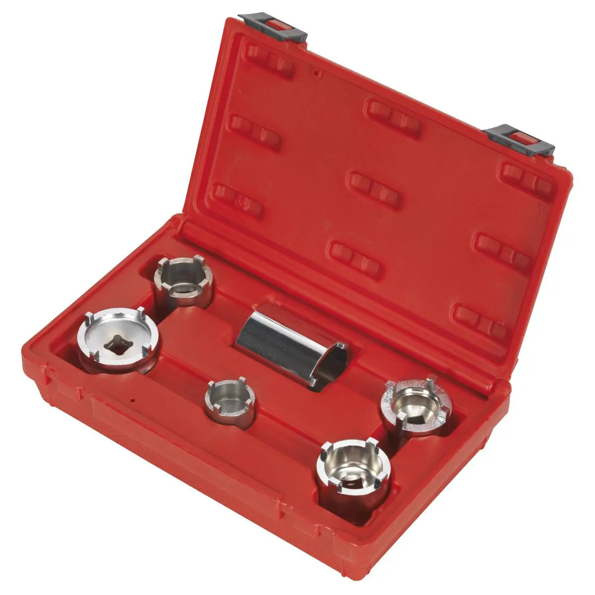 Sealey Motorcycle Swingarm Locknut Socket Set 6pc 