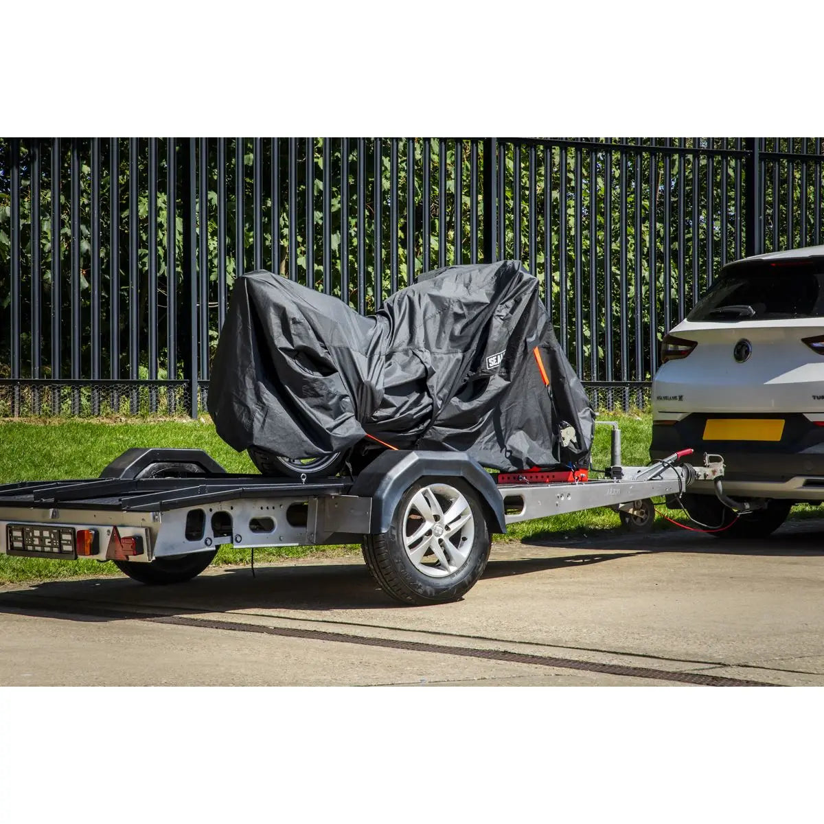 Sealey Motorcycle Transport Cover - Large  White Rose Tools