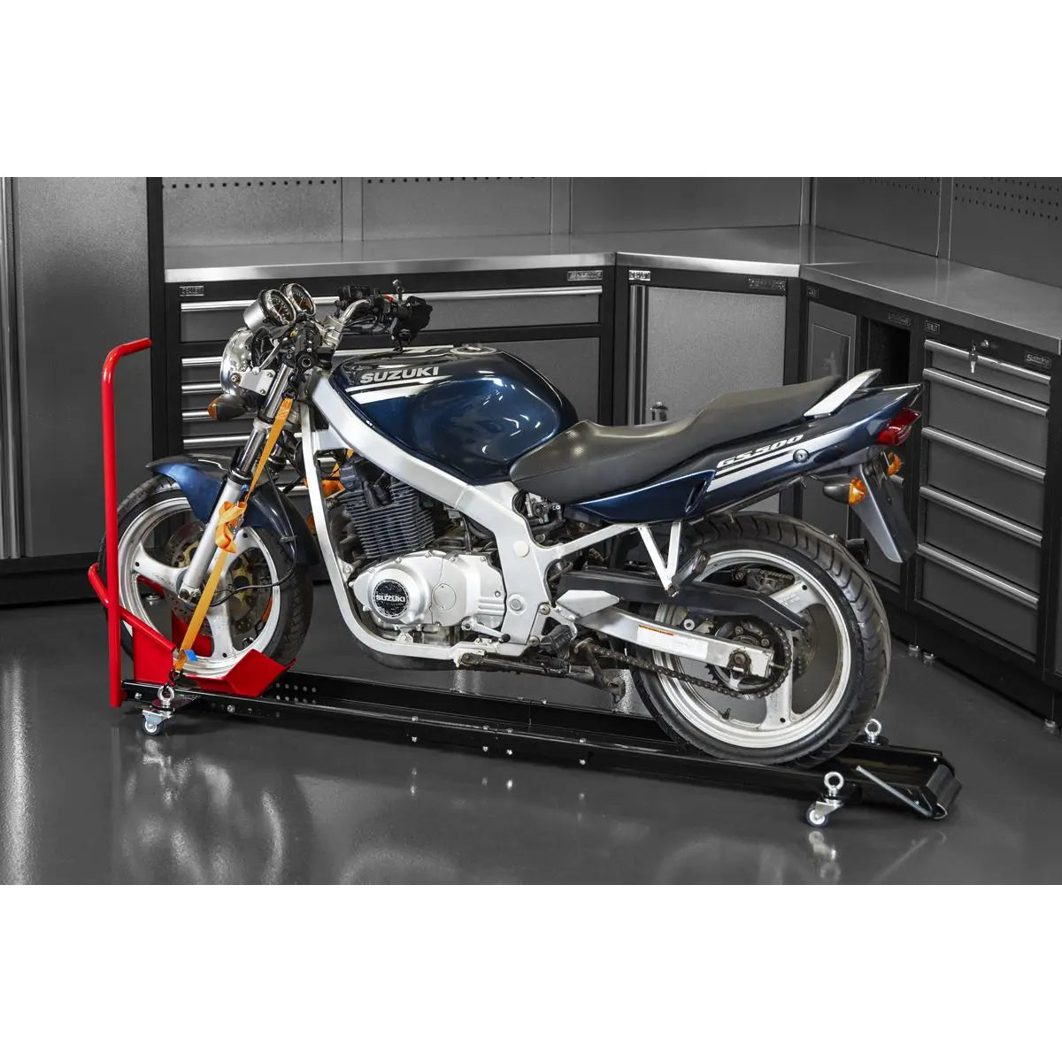 Sealey Motorcycle Upright Clamp Type Dolly  White Rose Tools