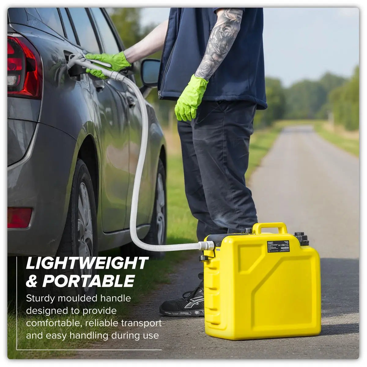 Sealey Multi-Powered Portable Fuelling Station 20L  White Rose Tools