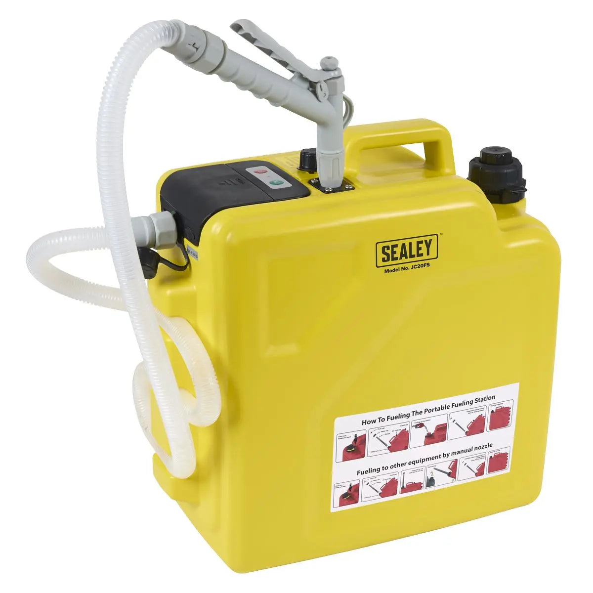 Sealey Multi-Powered Portable Fuelling Station 20L  White Rose Tools