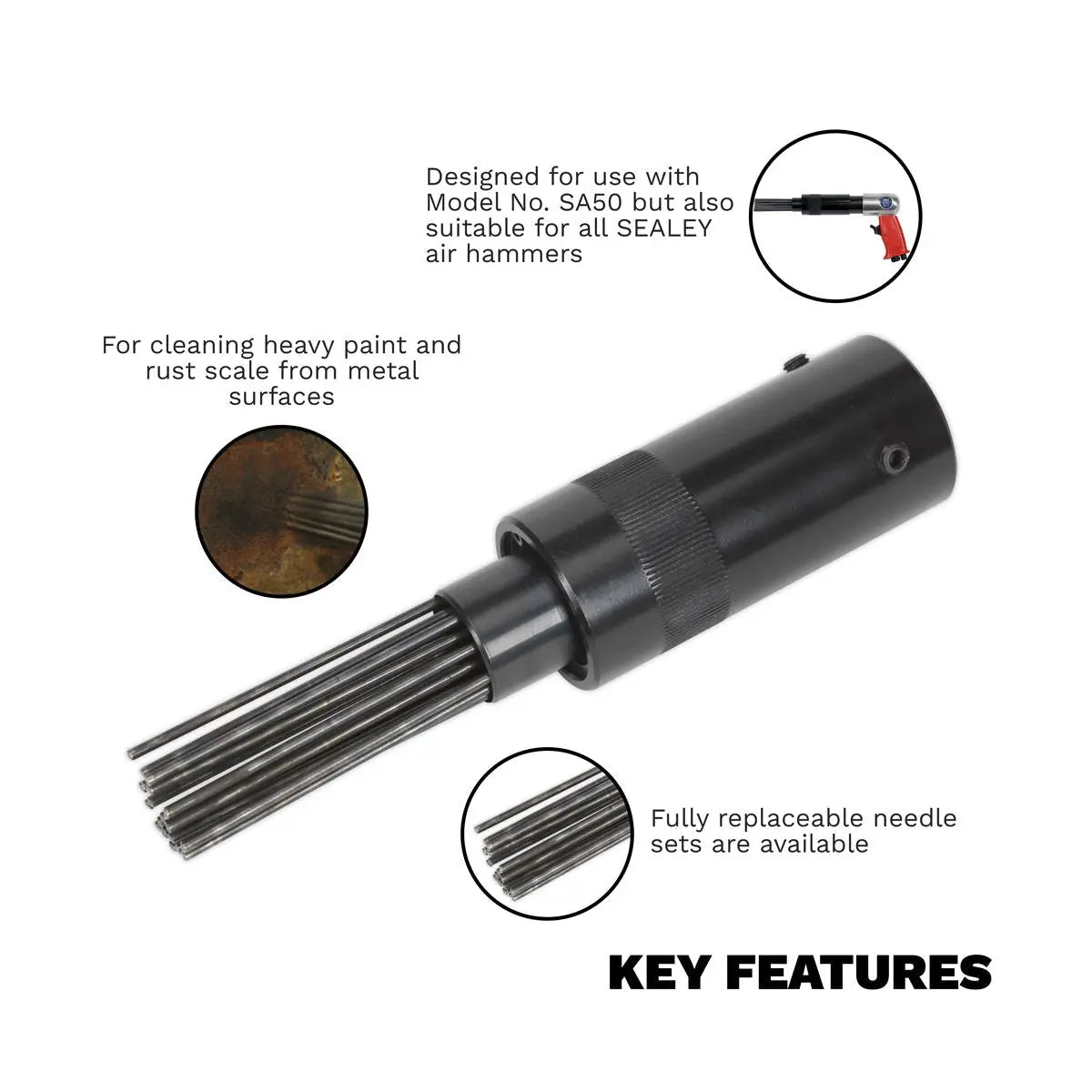 Sealey Needle Scaler Adaptor 