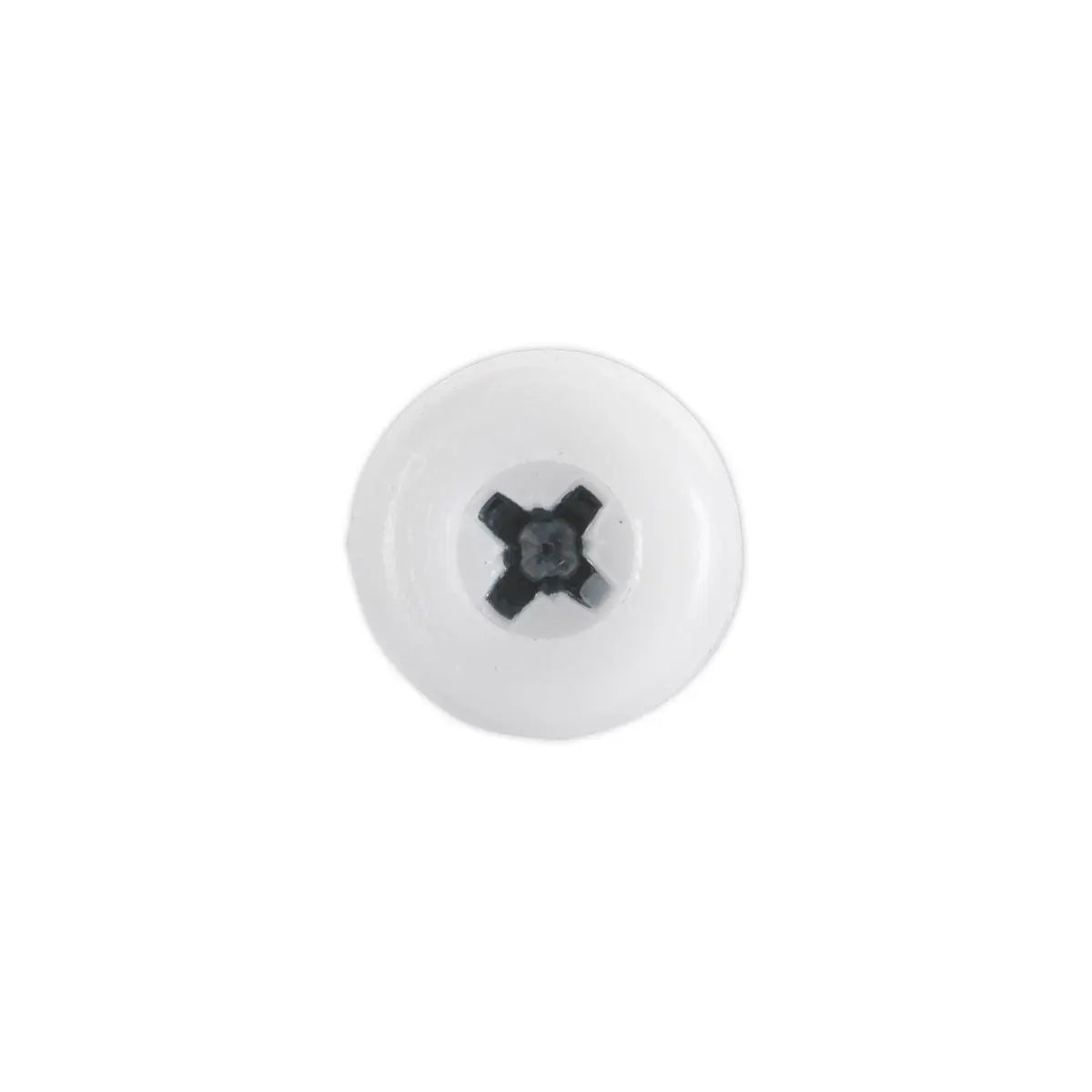 Sealey Numberplate Screw Plastic Enclosed Head 4.8 x 24mm White Pack of 50 