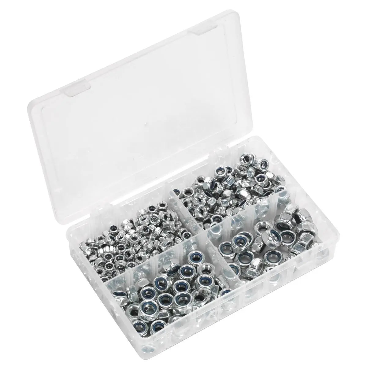 Sealey Nylon Locknut Assortment 300pc M6-M12 Metric 